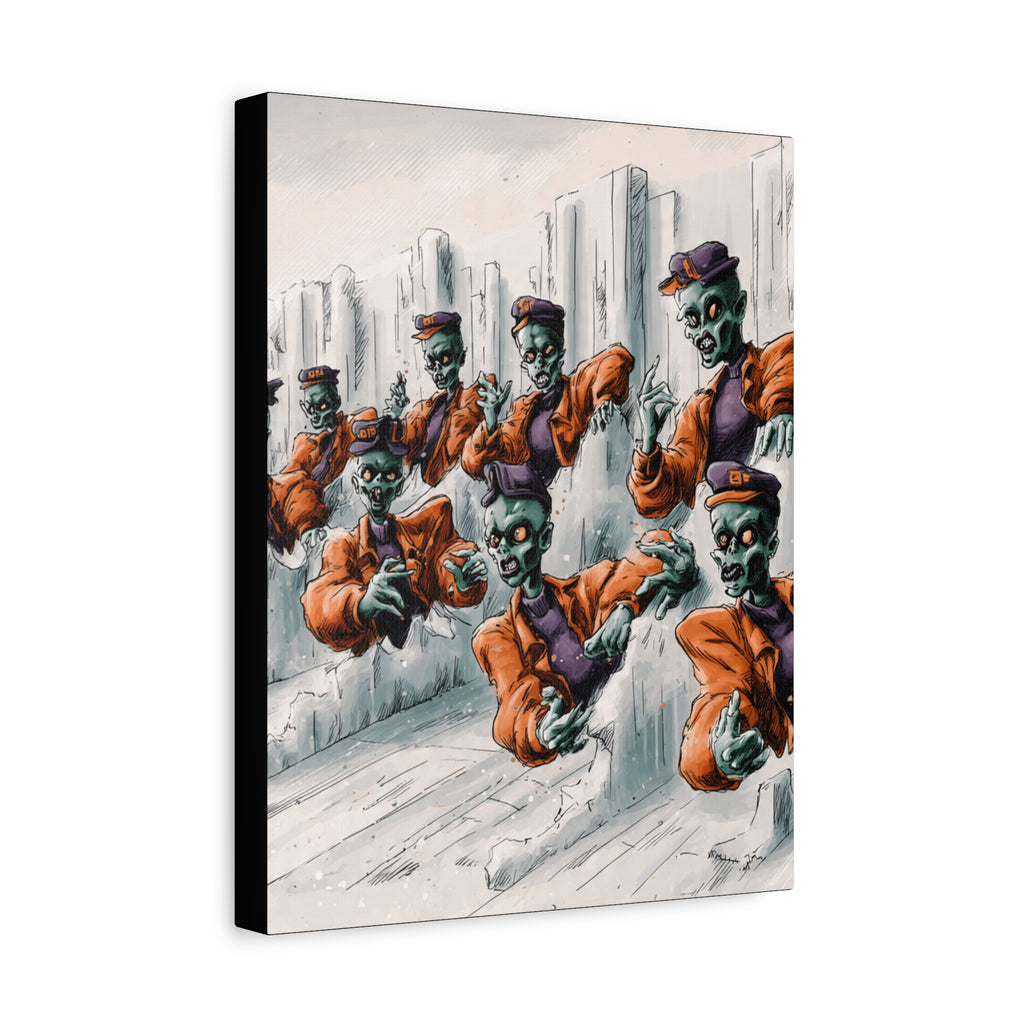 Zombie Chorus Matte Canvas Wall Art