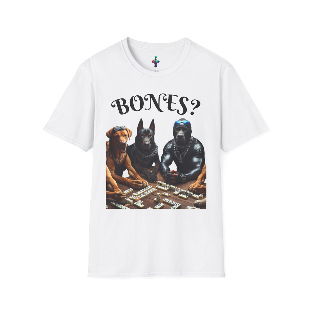 Softstyle T-Shirt with VYBZ Dogs Playing Dominos Urban Slang Design