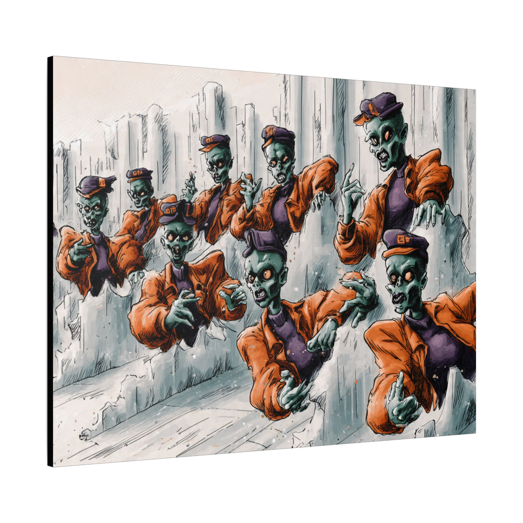 Zombie Chorus Matte Canvas Wall Art