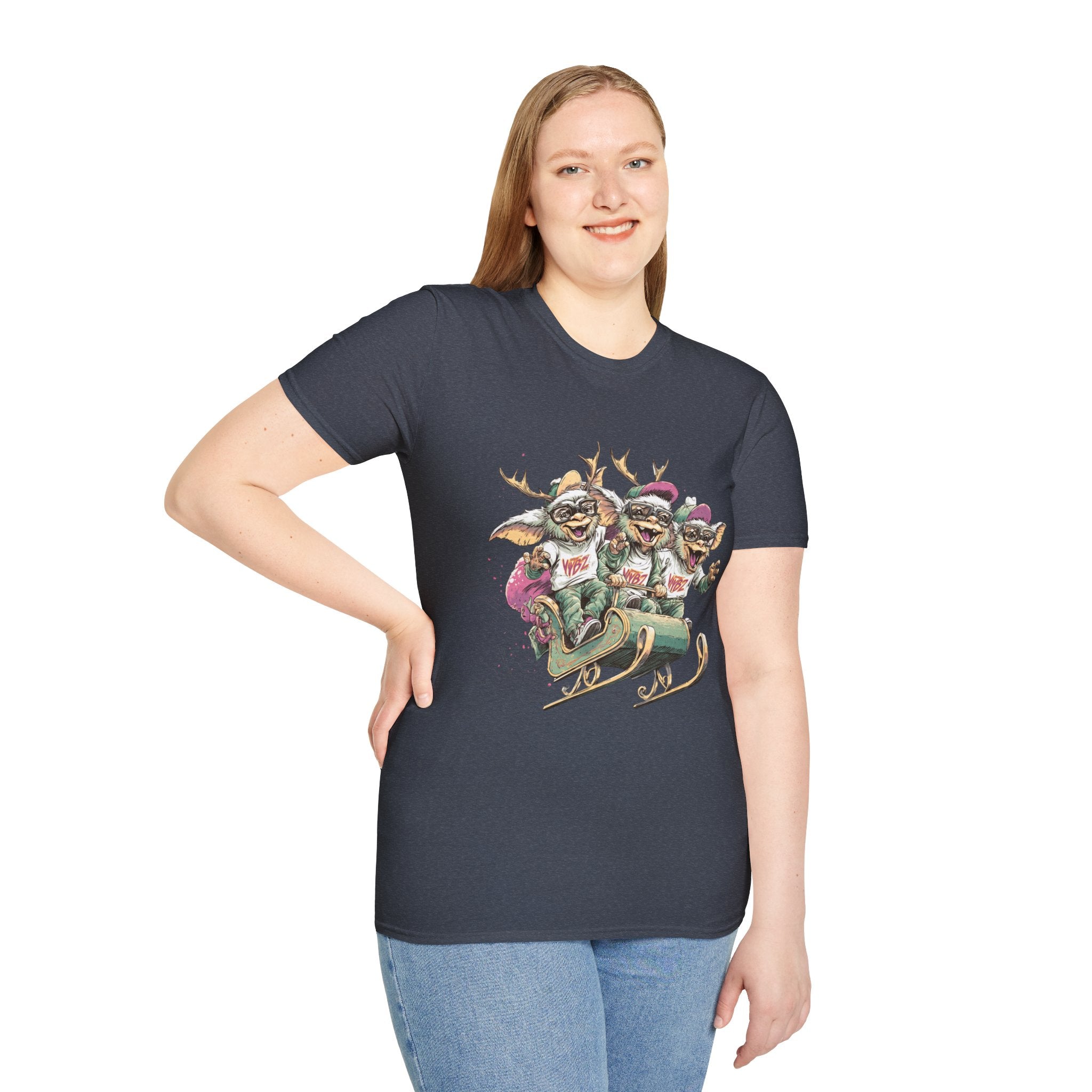 Christmas Gremlin Trio Sleigh T-Shirt