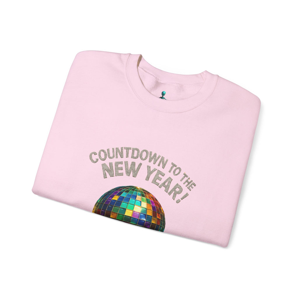 New Year Countdown Sweatshirt — Disco Ball Graphic Crewneck