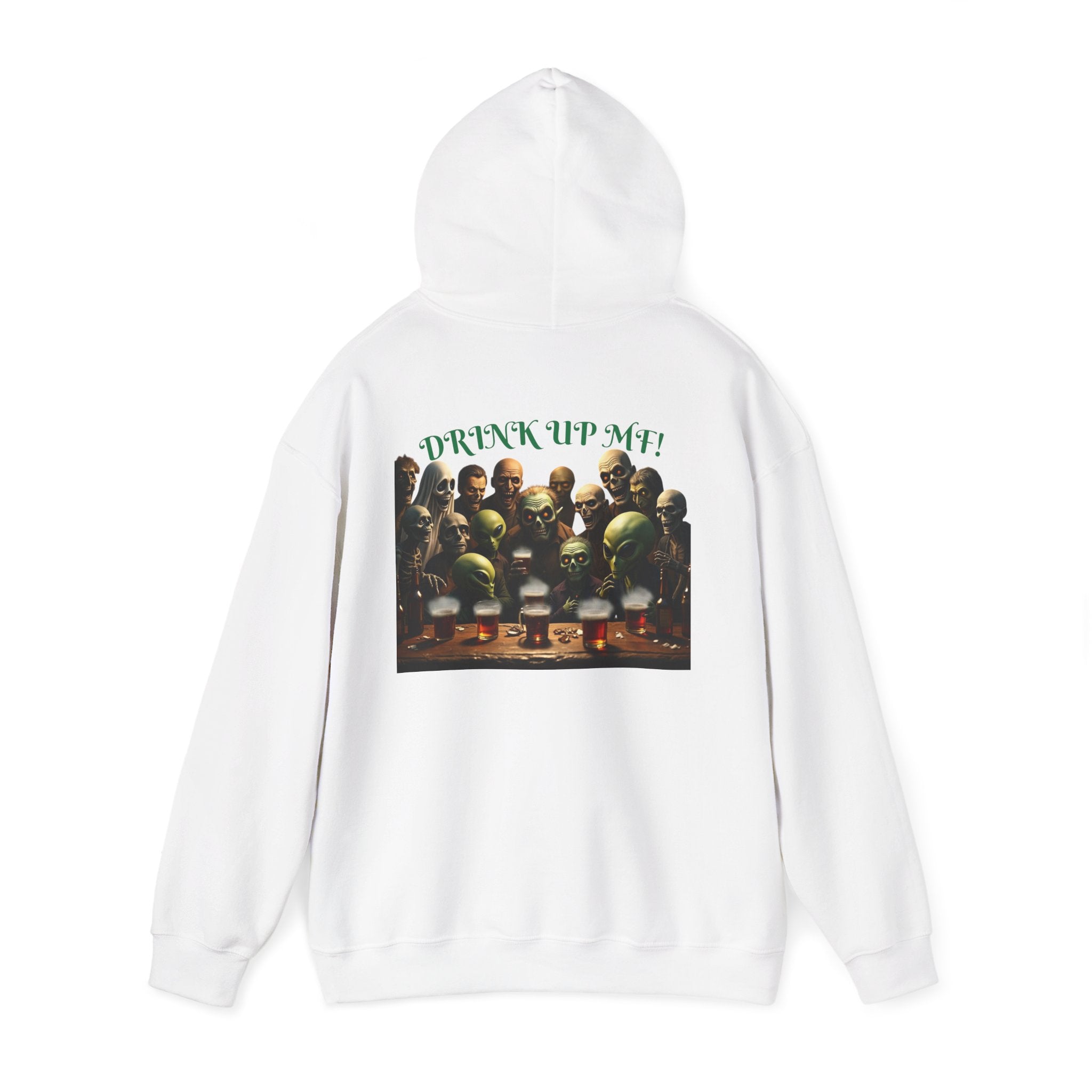 VYBZ Aliens and Monsters Unisex Hooded Sweatshirt - Funny Quote Design