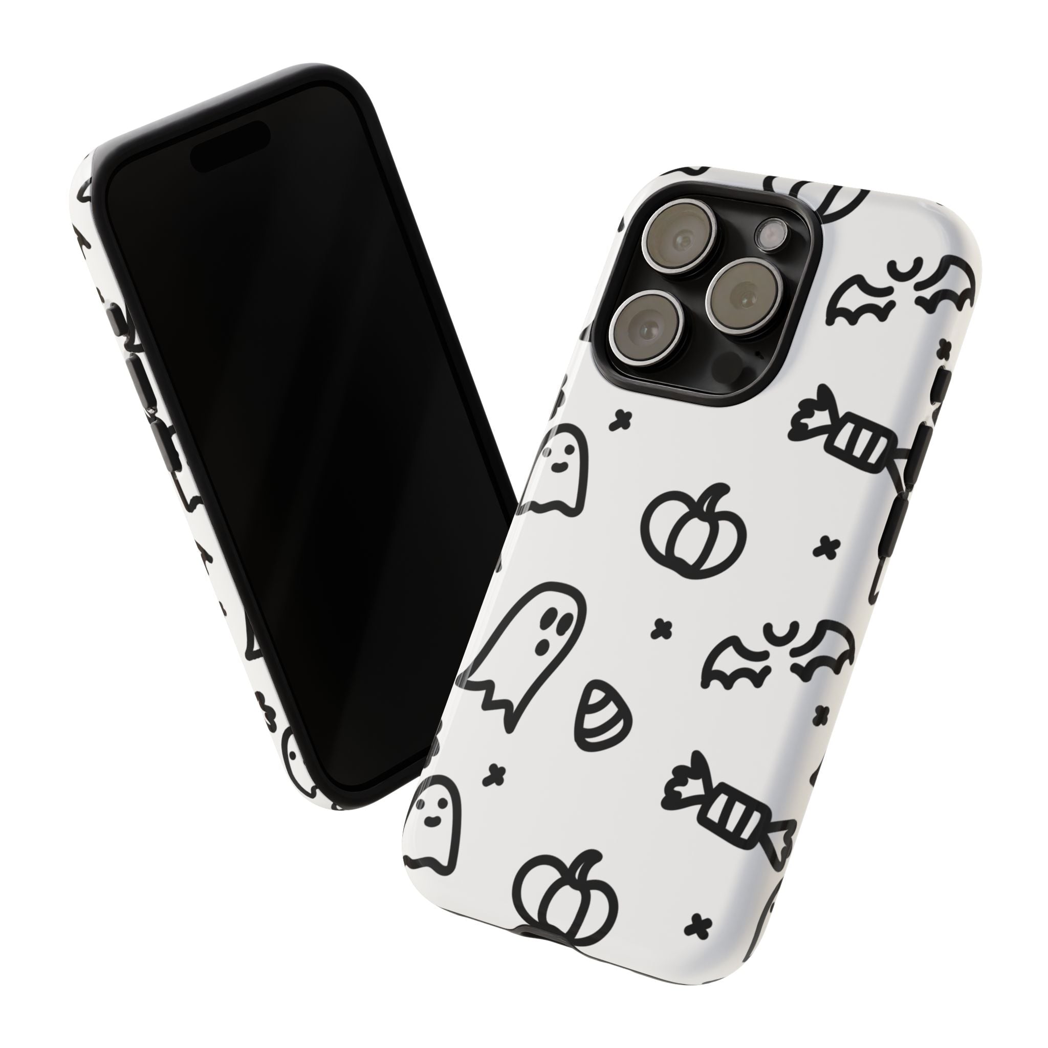 Halloween Themed Phone Case, Spooky Ghosts and Pumpkins, Fall Decor, Costume Party, Trick or Treat