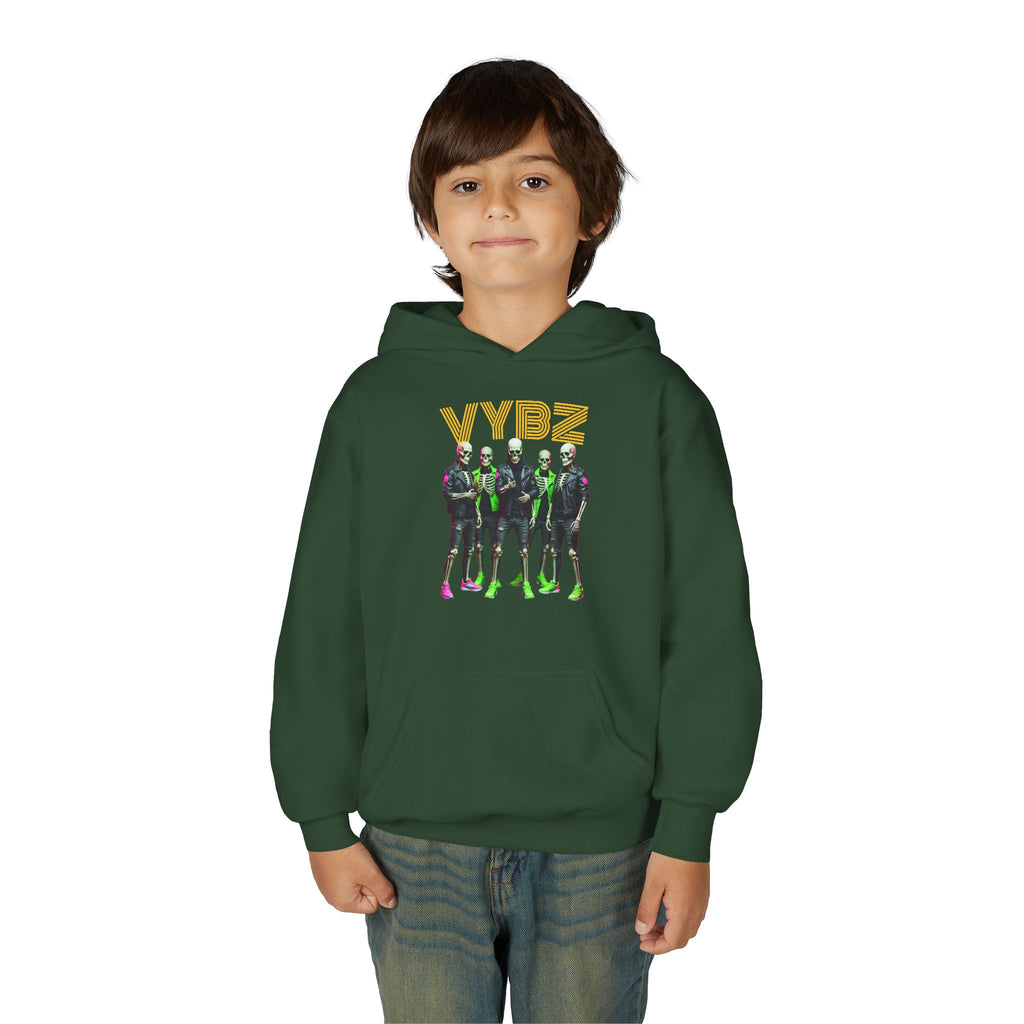 VYBZ Youth Hoodie - Stylish Heavy Blend Sweatshirt for Teens, Graphic Hooded Sweatshirt, Casual Streetwear, Birthday Gift