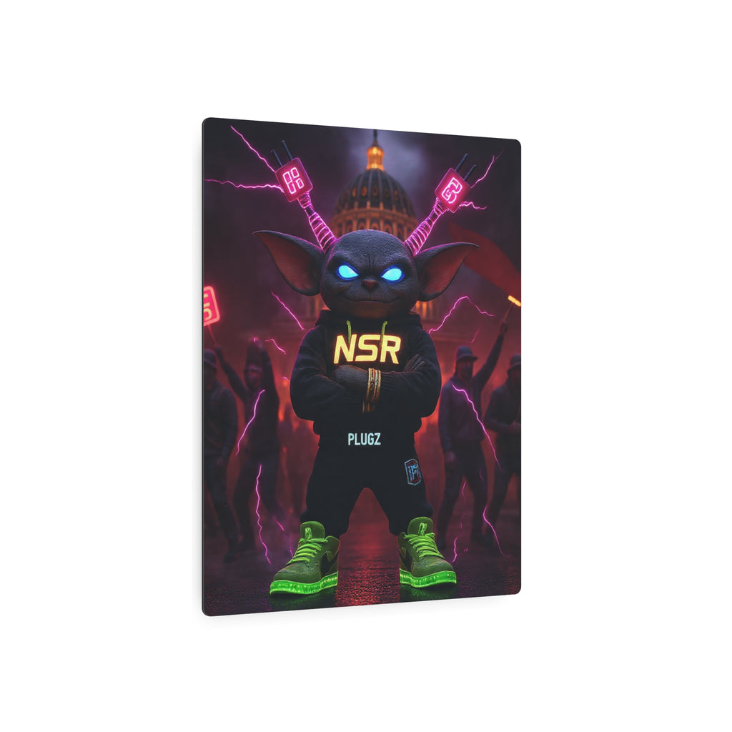 Limited Edition North Star Rebel x 612 Misfits 'Plugz' Metal Art Sign