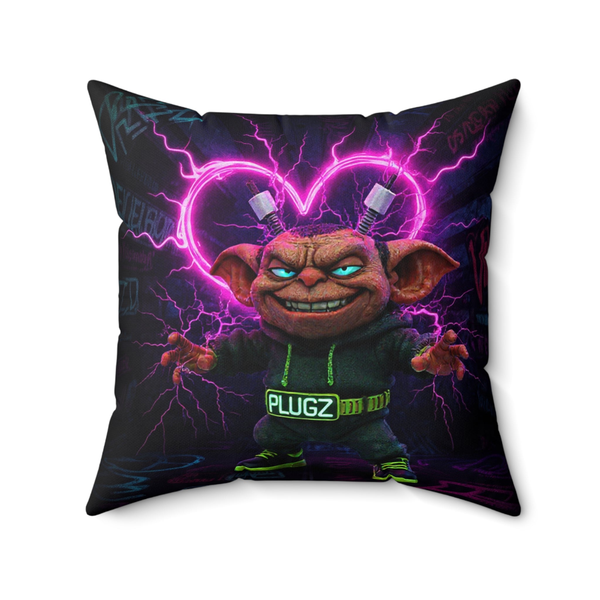 Valentine's Neon Heart Pillow — 612 Misfits Plugz Limited Edition