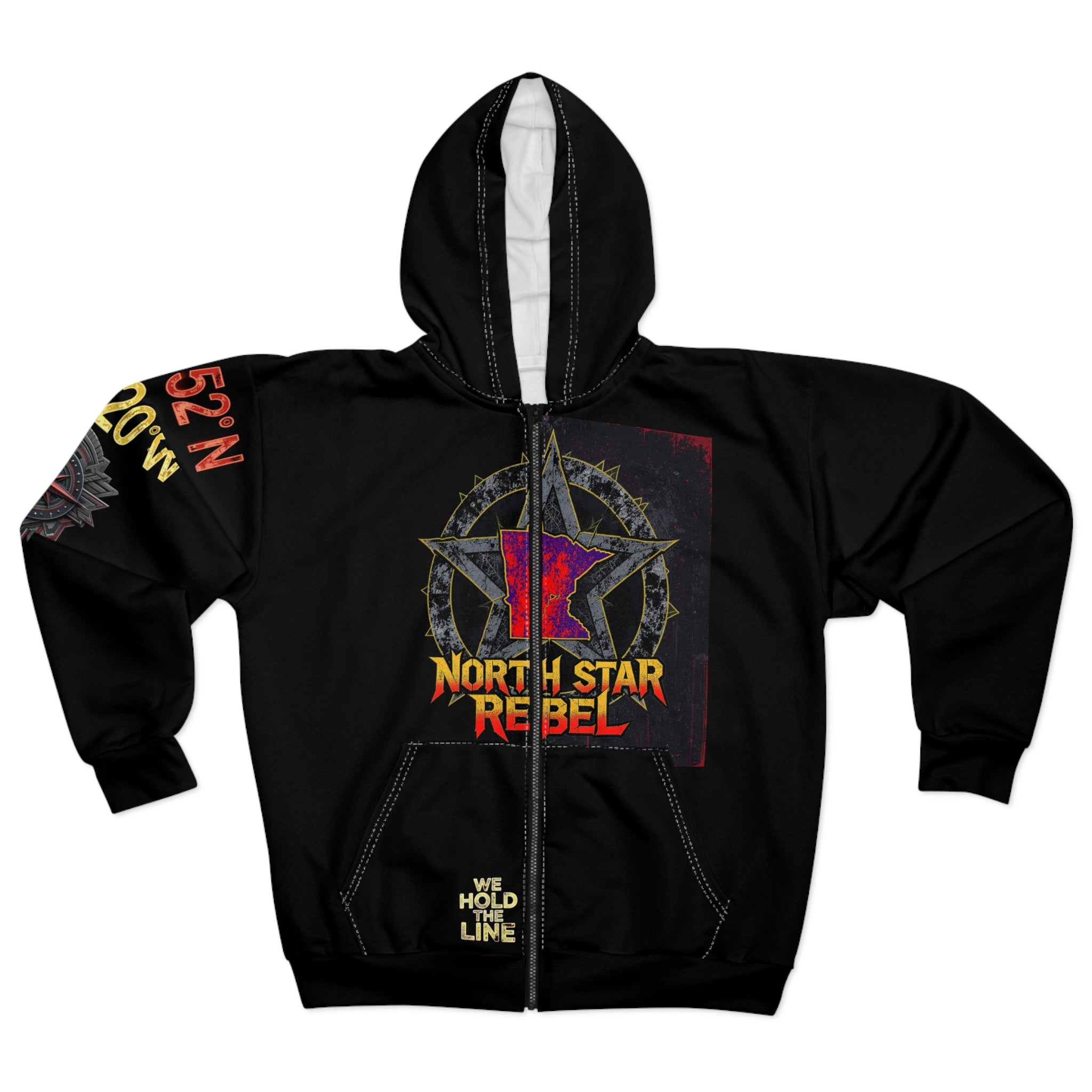 North Star Rebel x 612 Misfits Plugz Character Zip Hoodie — Limited Edition