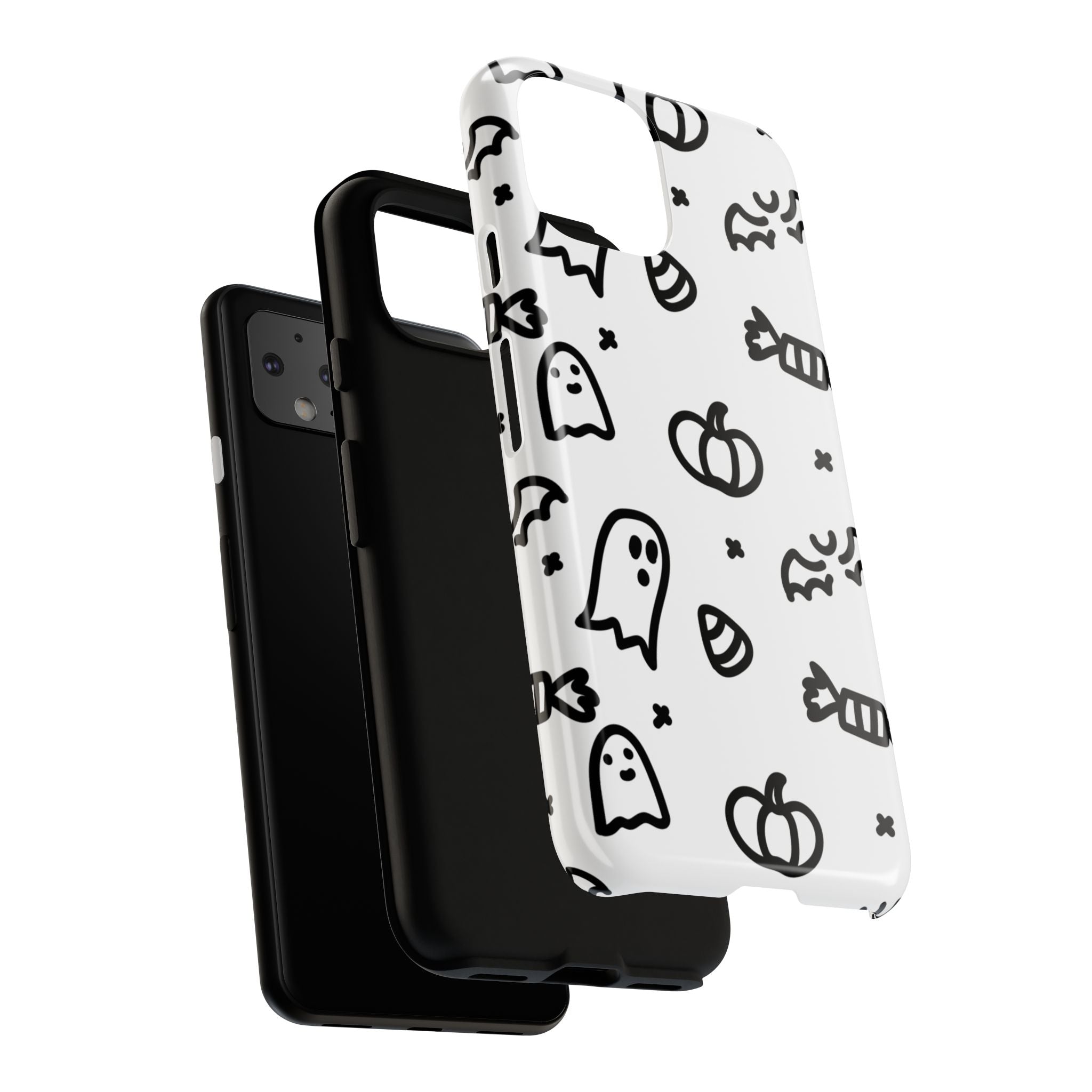 Halloween Themed Phone Case, Spooky Ghosts and Pumpkins, Fall Decor, Costume Party, Trick or Treat