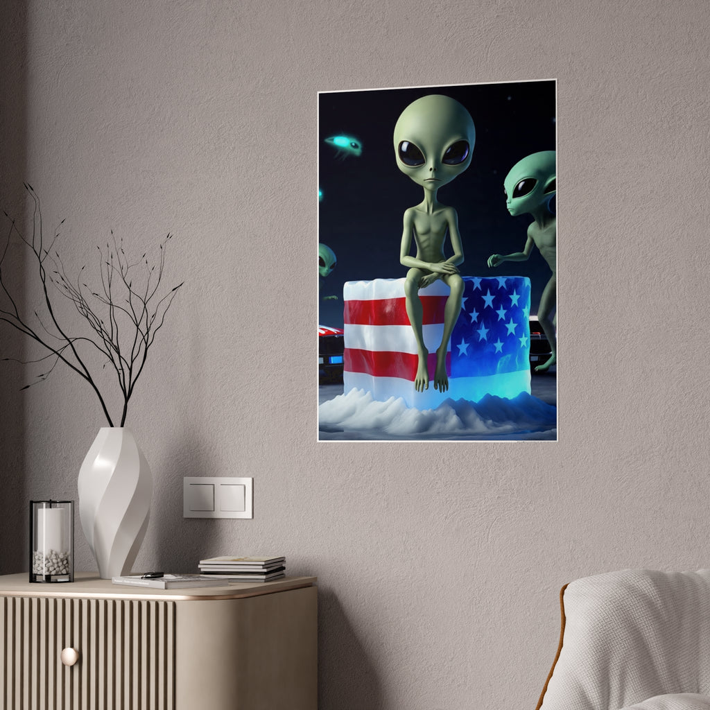 Alien-Inspired Glossy Poster