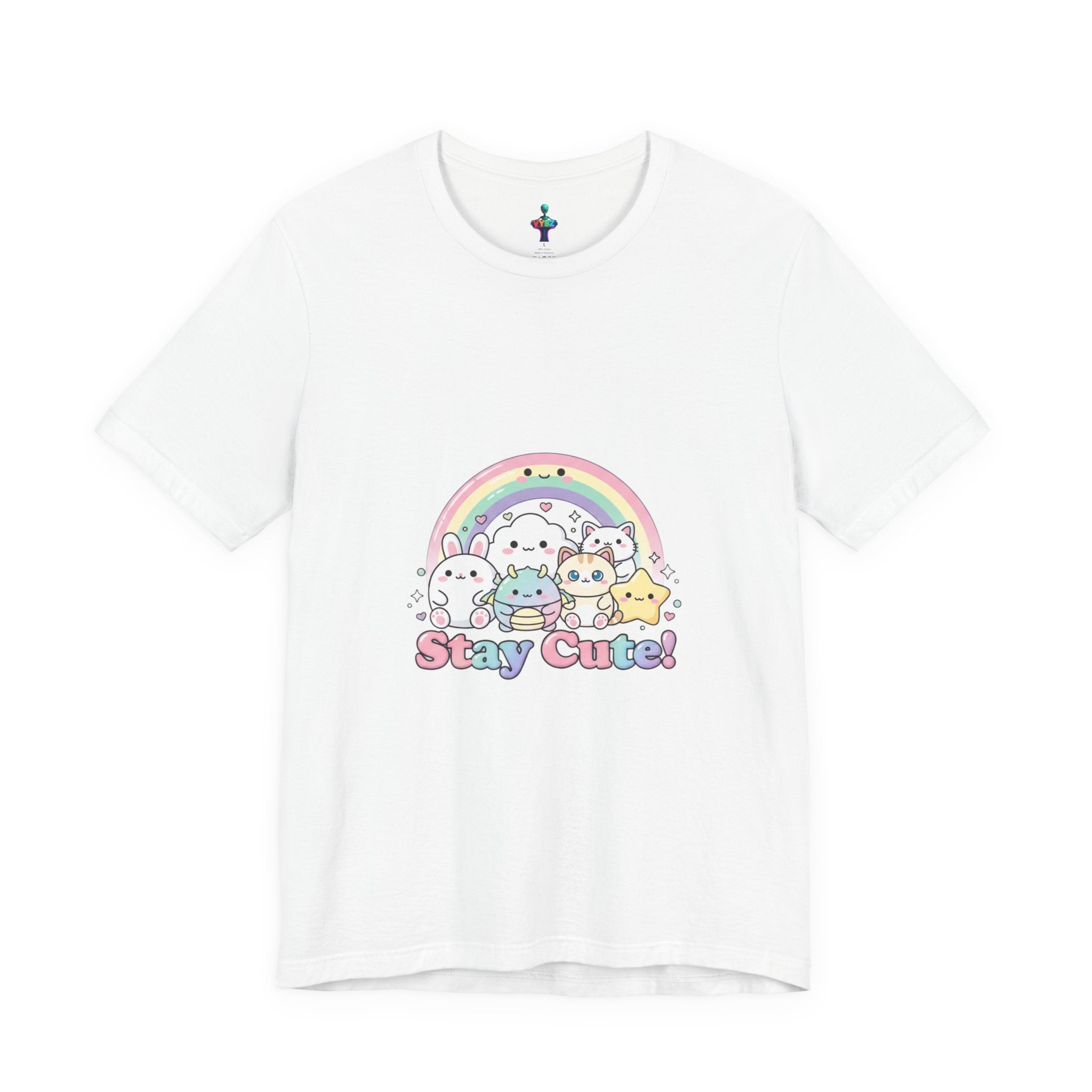 Pastel Kawaii Rainbow 'Stay Cute' Tee | candy kawaii, pastel rainbow