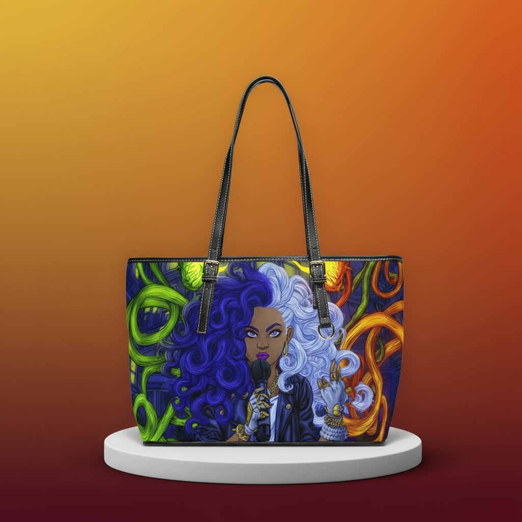Shoulder Bag - Colorful Melanated Urban Theme Design