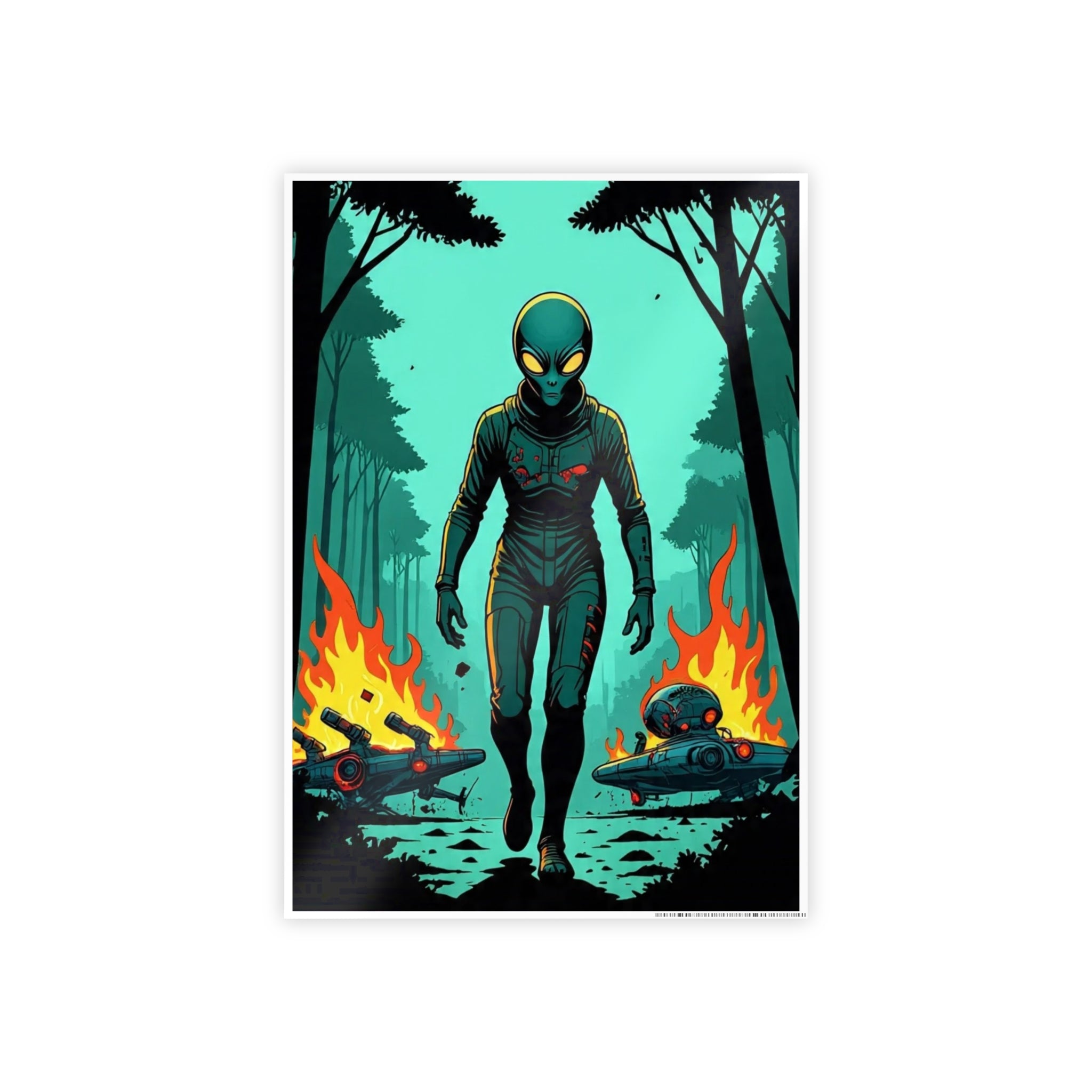 Glossy Alien Poster