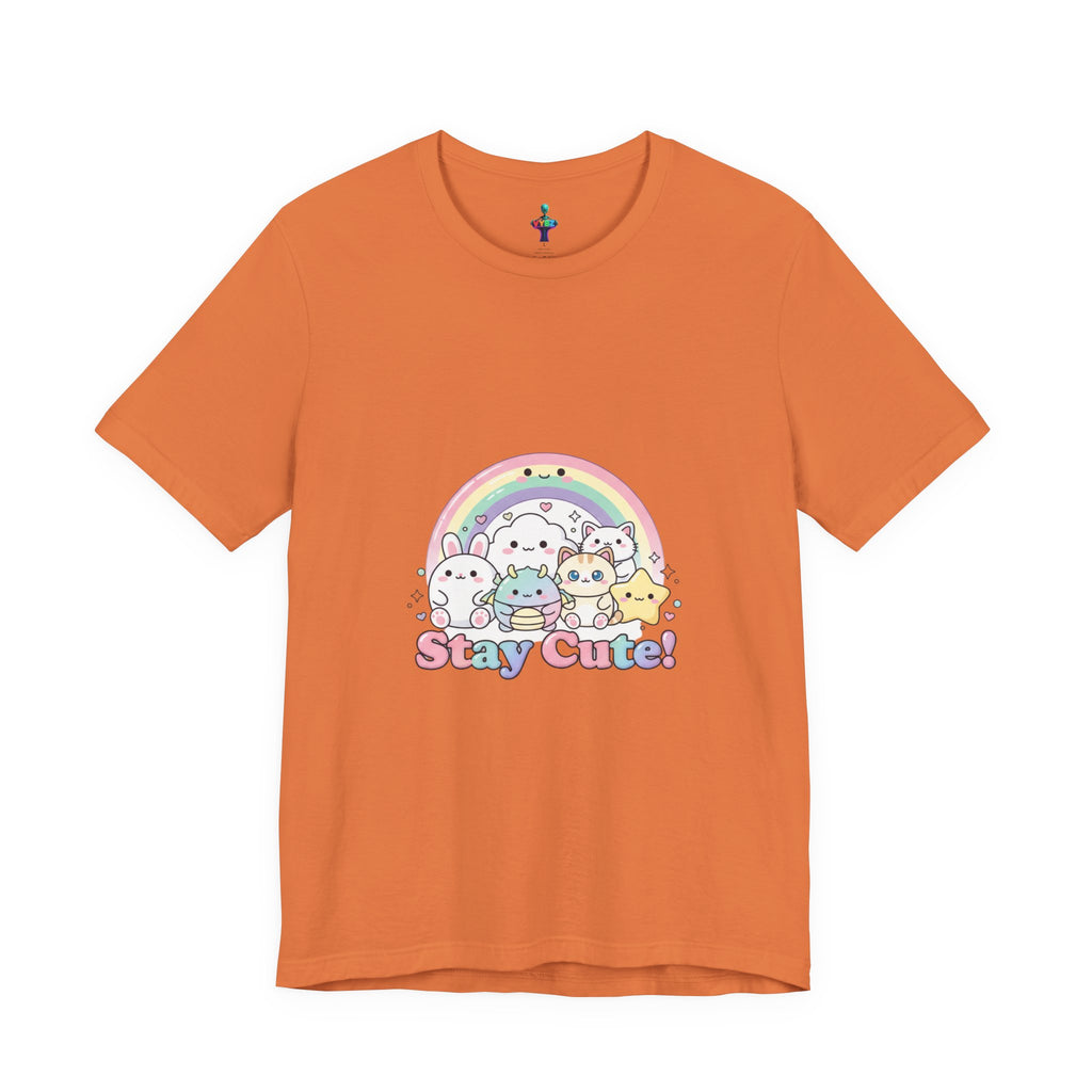 Pastel Kawaii Rainbow 'Stay Cute' Tee | candy kawaii, pastel rainbow