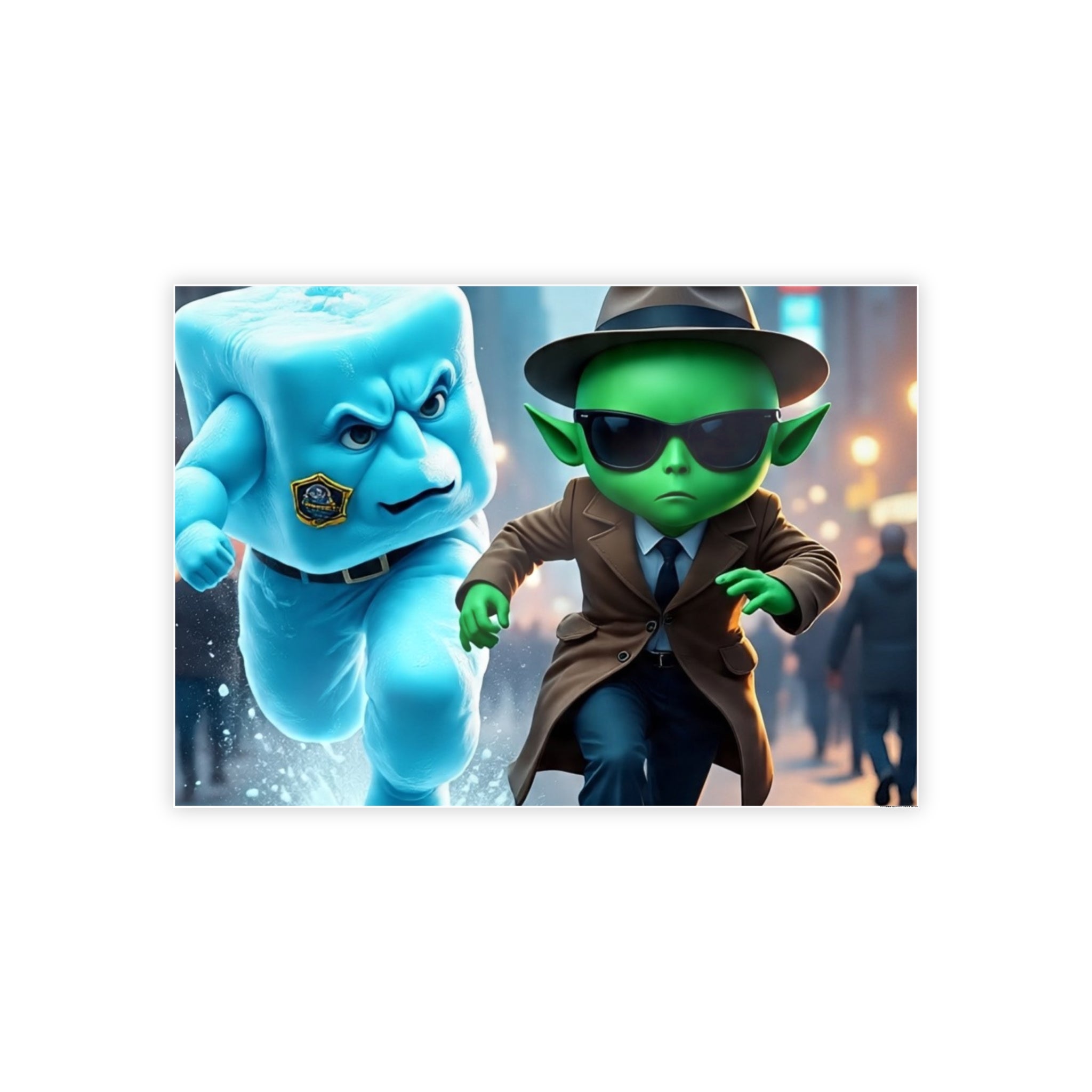 Alien Ice Glossy Art Posters