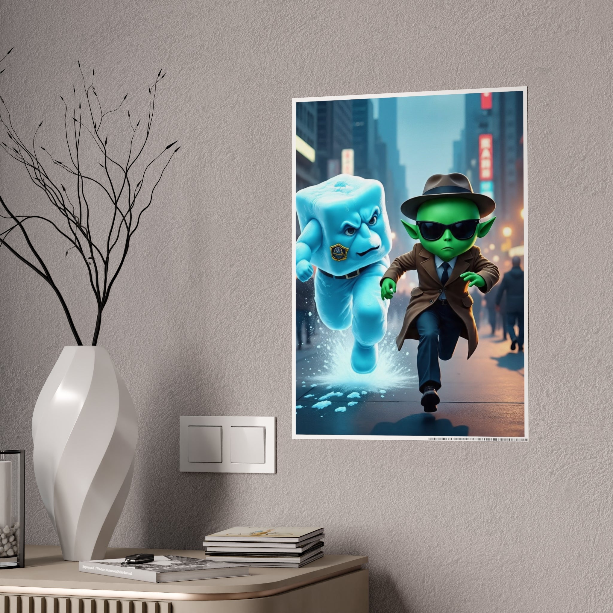 Alien Ice Glossy Art Posters