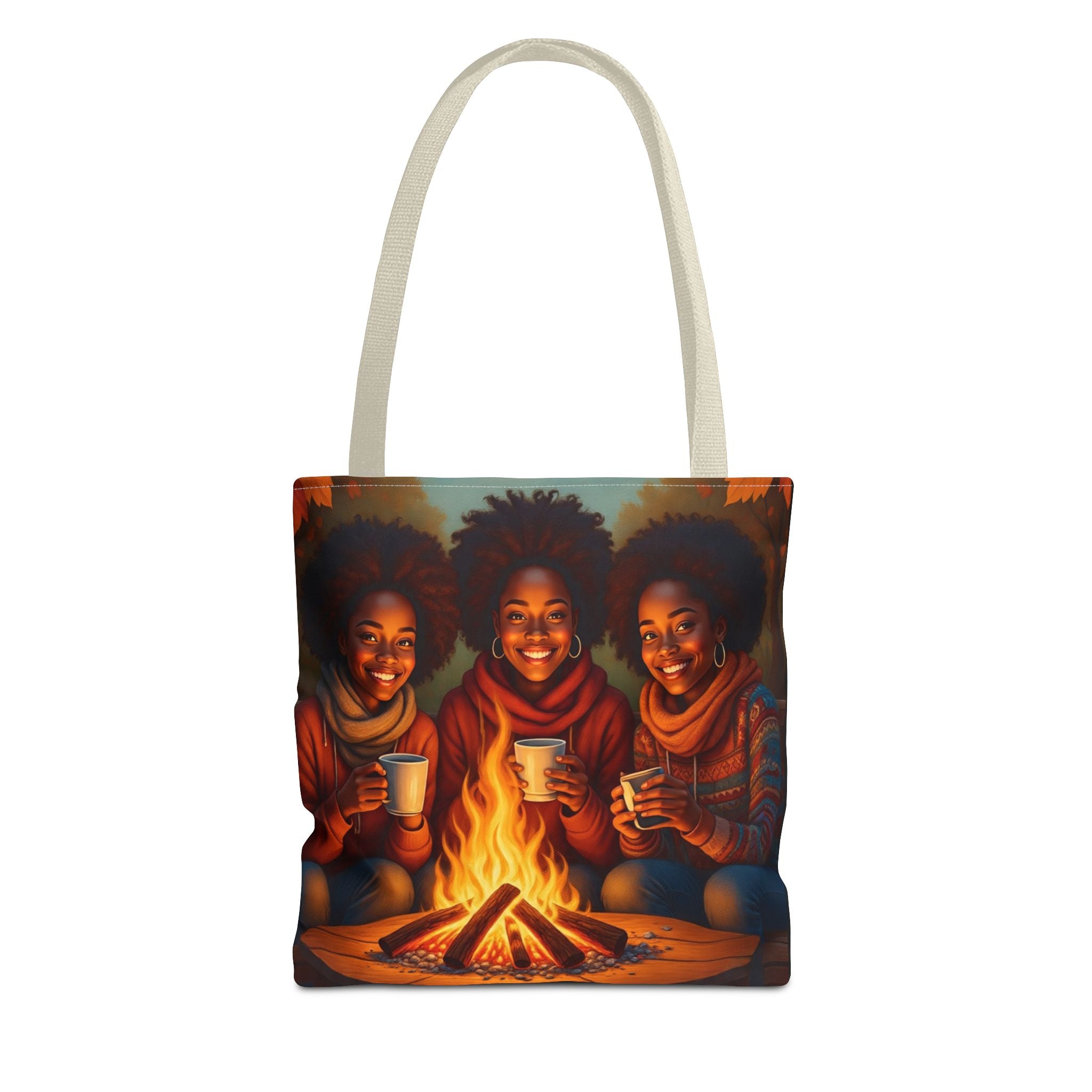 VYBZ Tote Bag - Exclusive Celebrating Sistah Circle Design Fall Bonfire