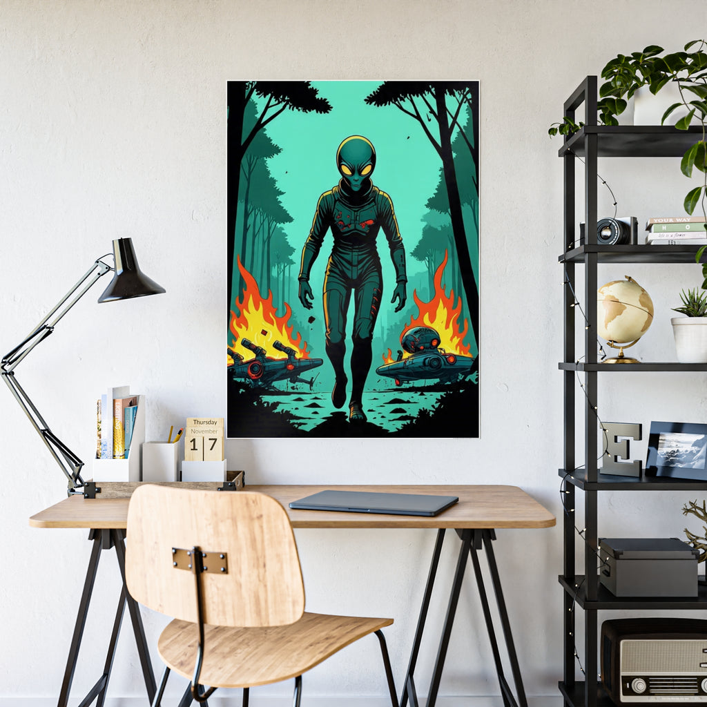 Glossy Alien Poster