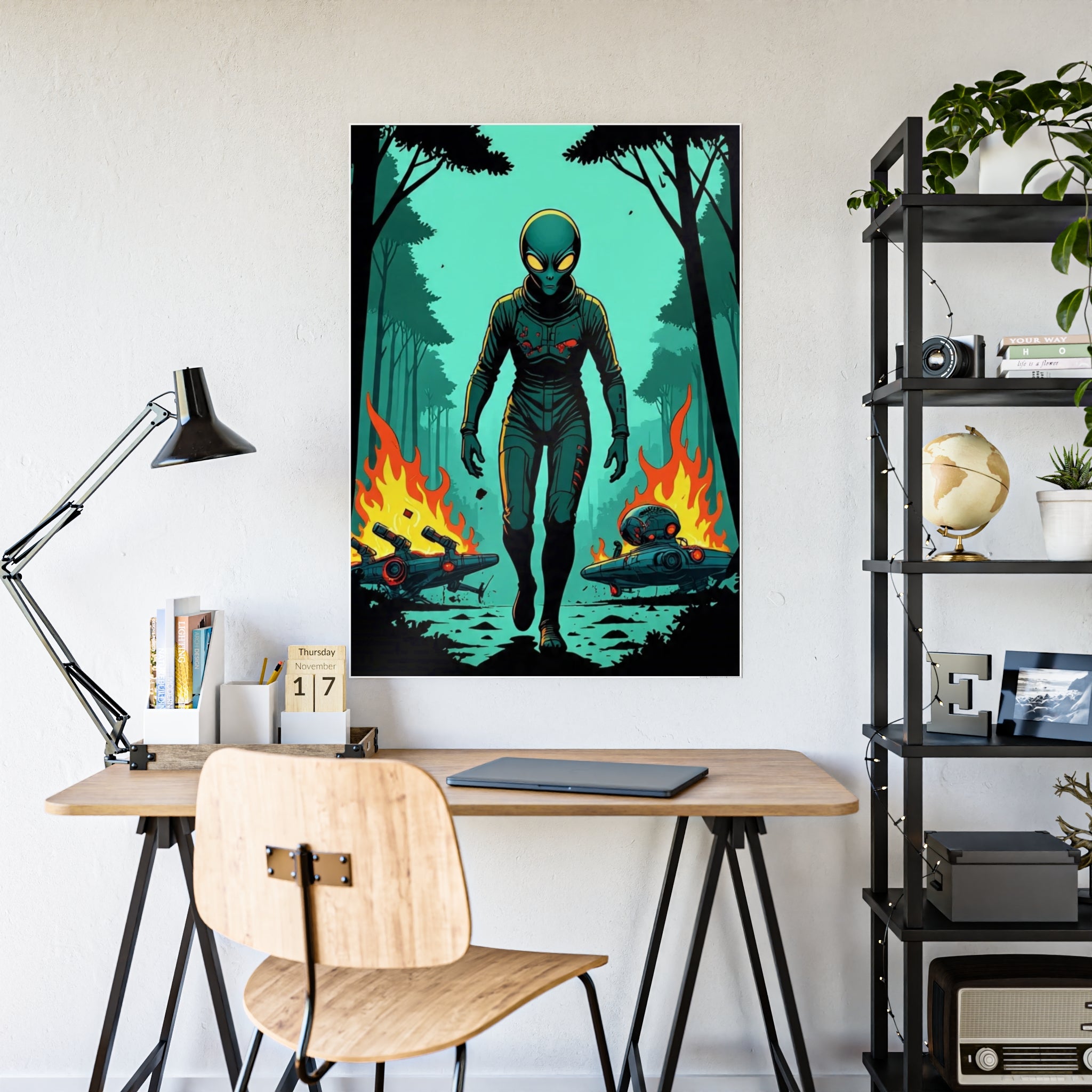 Glossy Alien Poster