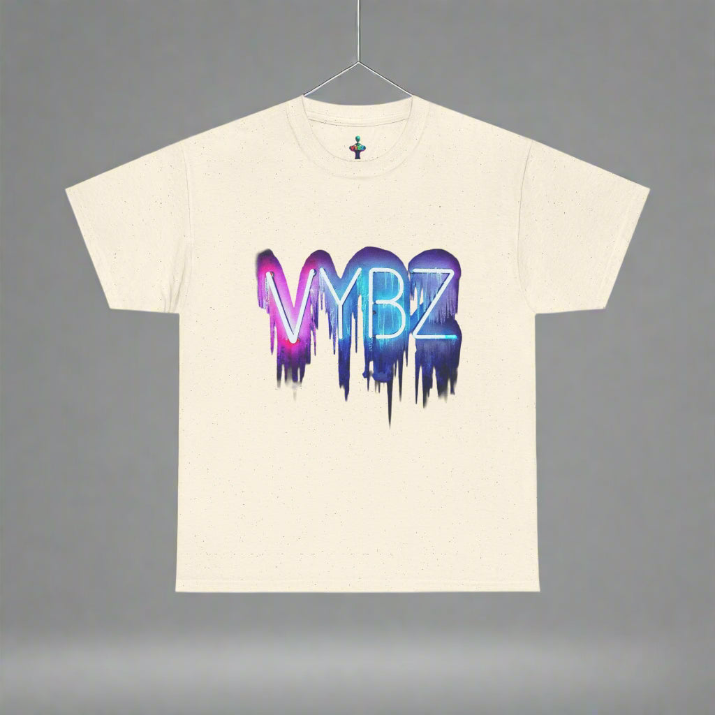 VYBZ Neon Drip Unisex Heavy Cotton Tee, Graphic Tee, Streetwear, Music Festival Shirt, Casual Wear, Gift for Friends