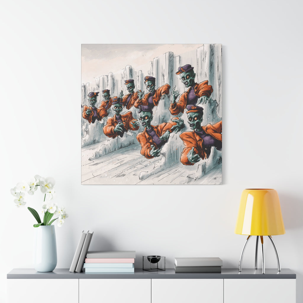 Zombie Chorus Matte Canvas Wall Art