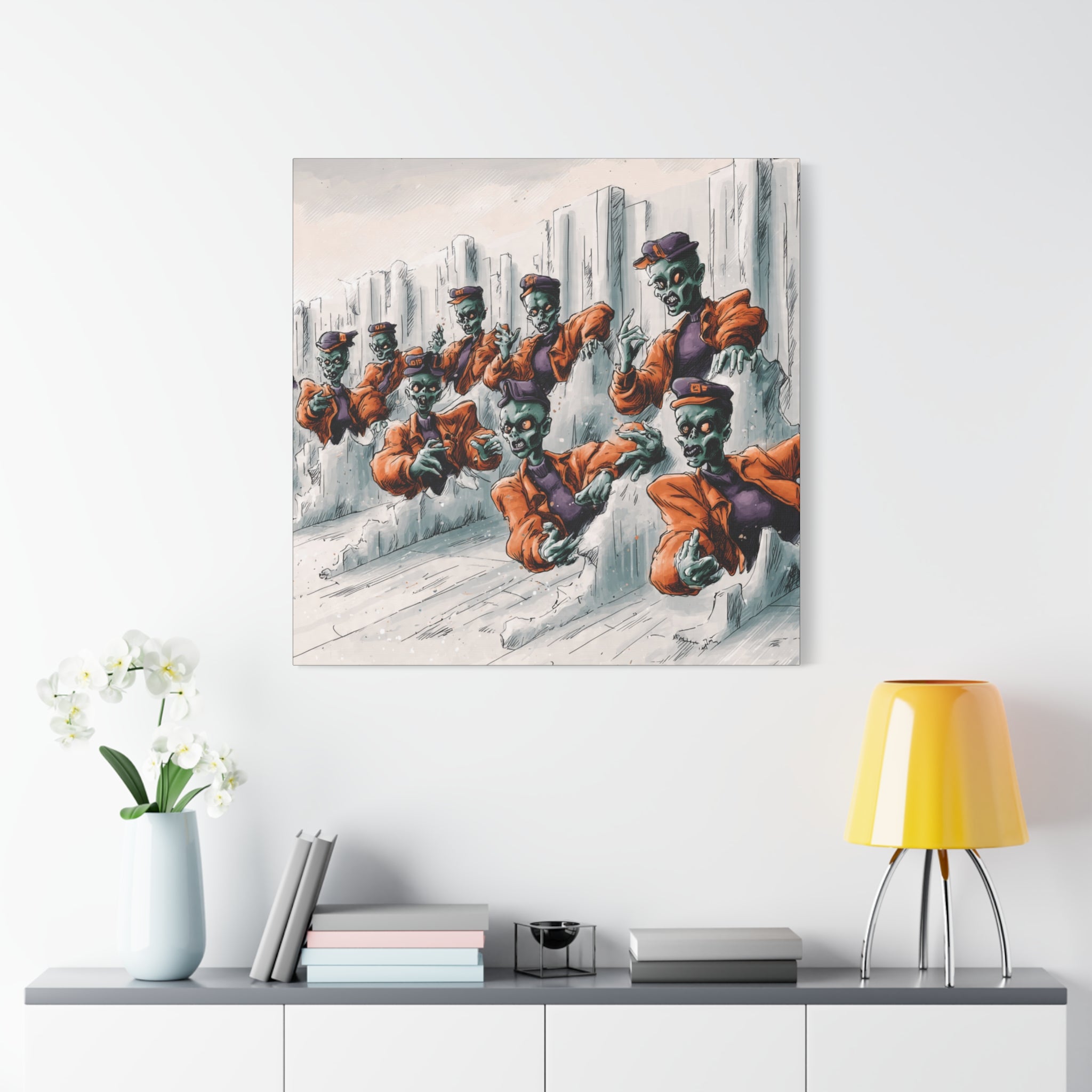 Zombie Chorus Matte Canvas Wall Art