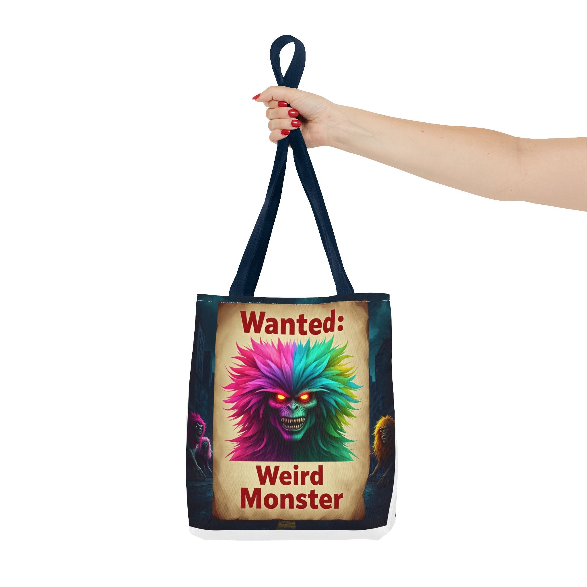 VYBZ Wanted Monster Print Tote Bag