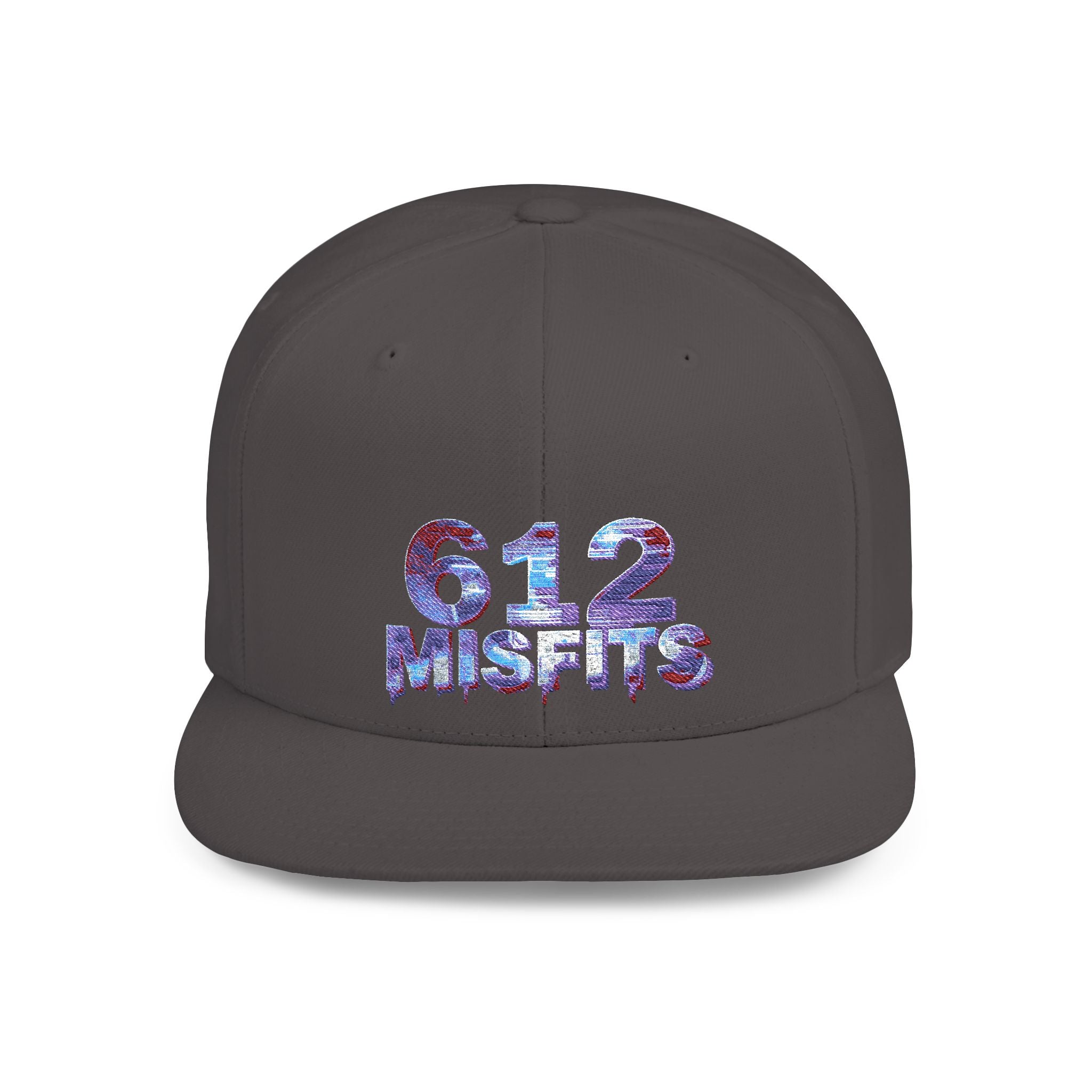 612 Misfits Flat Bill Snapback Hat – Retro Graphic Streetwear Cap
