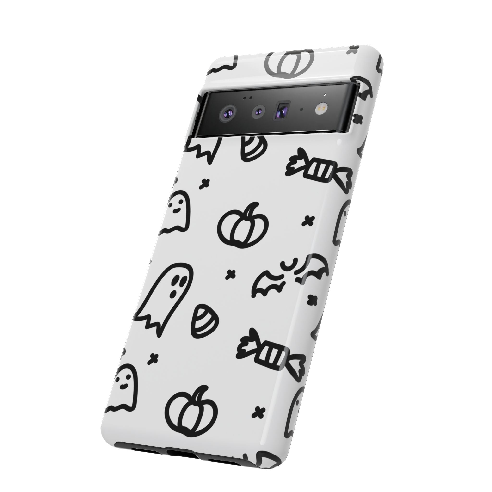 Halloween Themed Phone Case, Spooky Ghosts and Pumpkins, Fall Decor, Costume Party, Trick or Treat