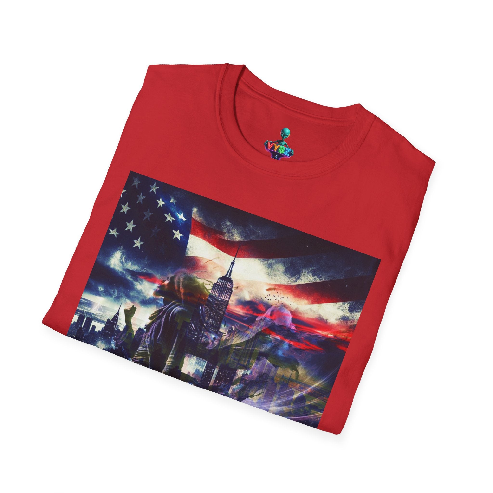 VYBZ Freedom-Themed Graphic Tee