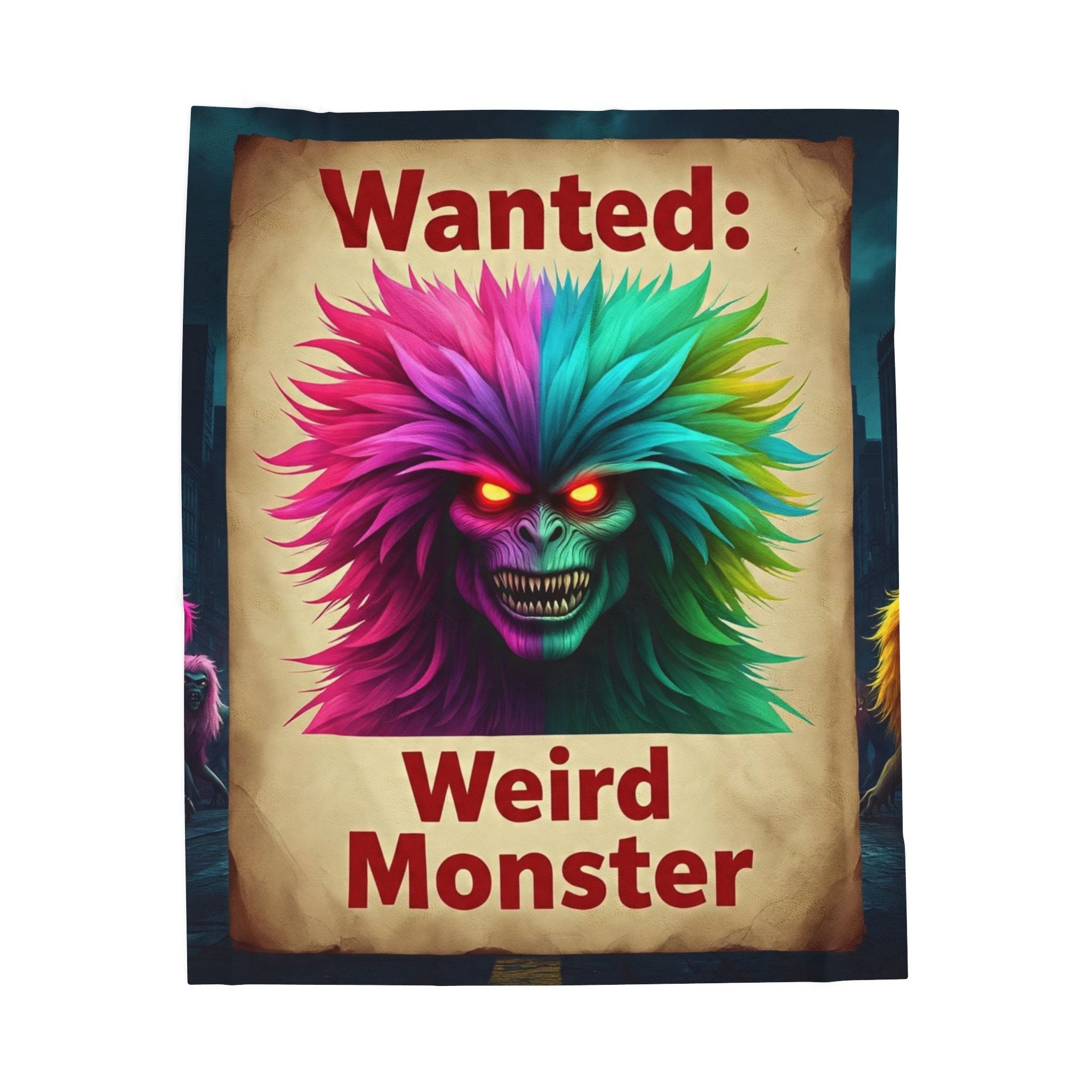 Wanted: Weird Monster Plush Blanket