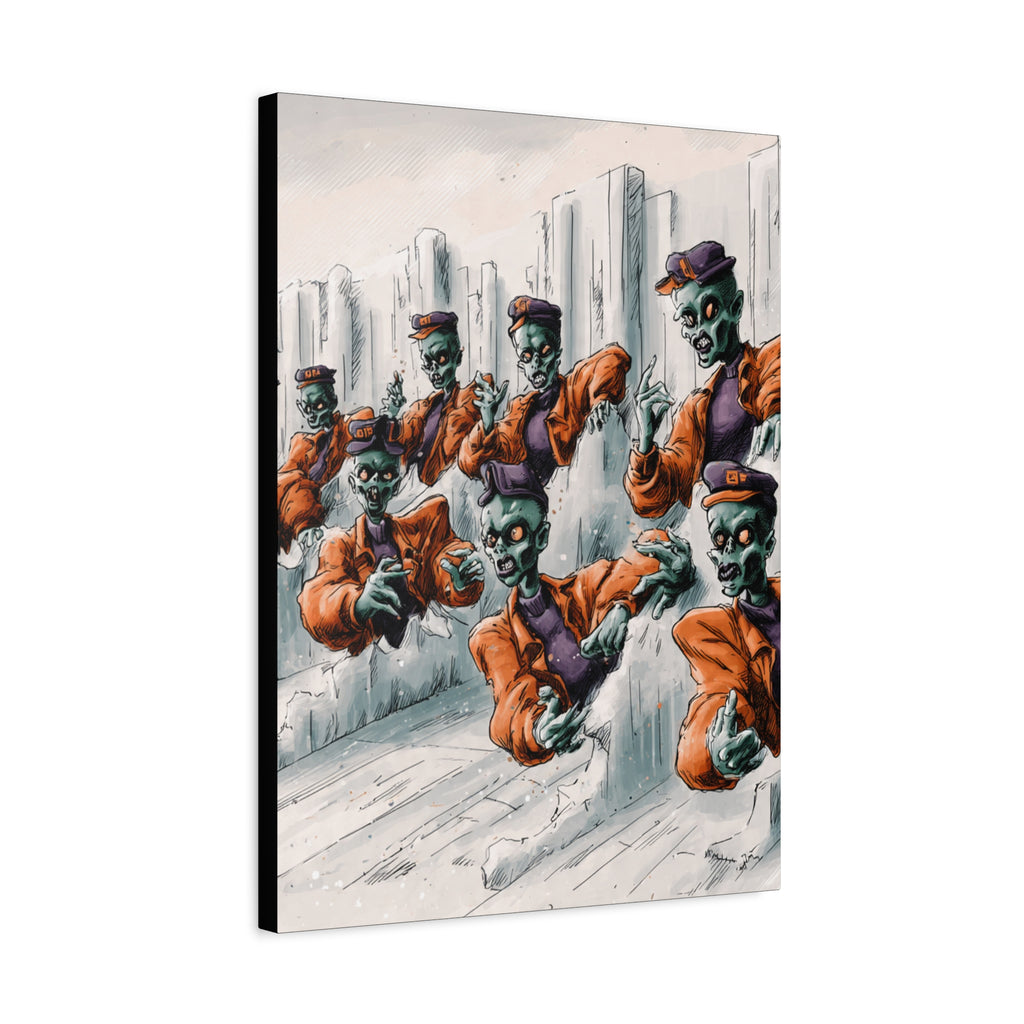 Zombie Chorus Matte Canvas Wall Art
