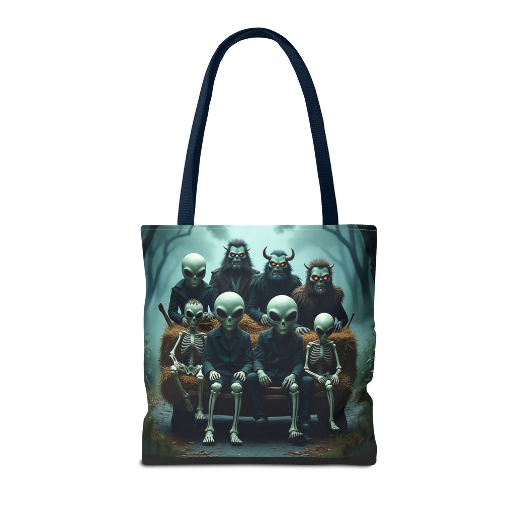 VYBZ Alien Tote Bag - Halloween Trick or Treating Spacious Design
