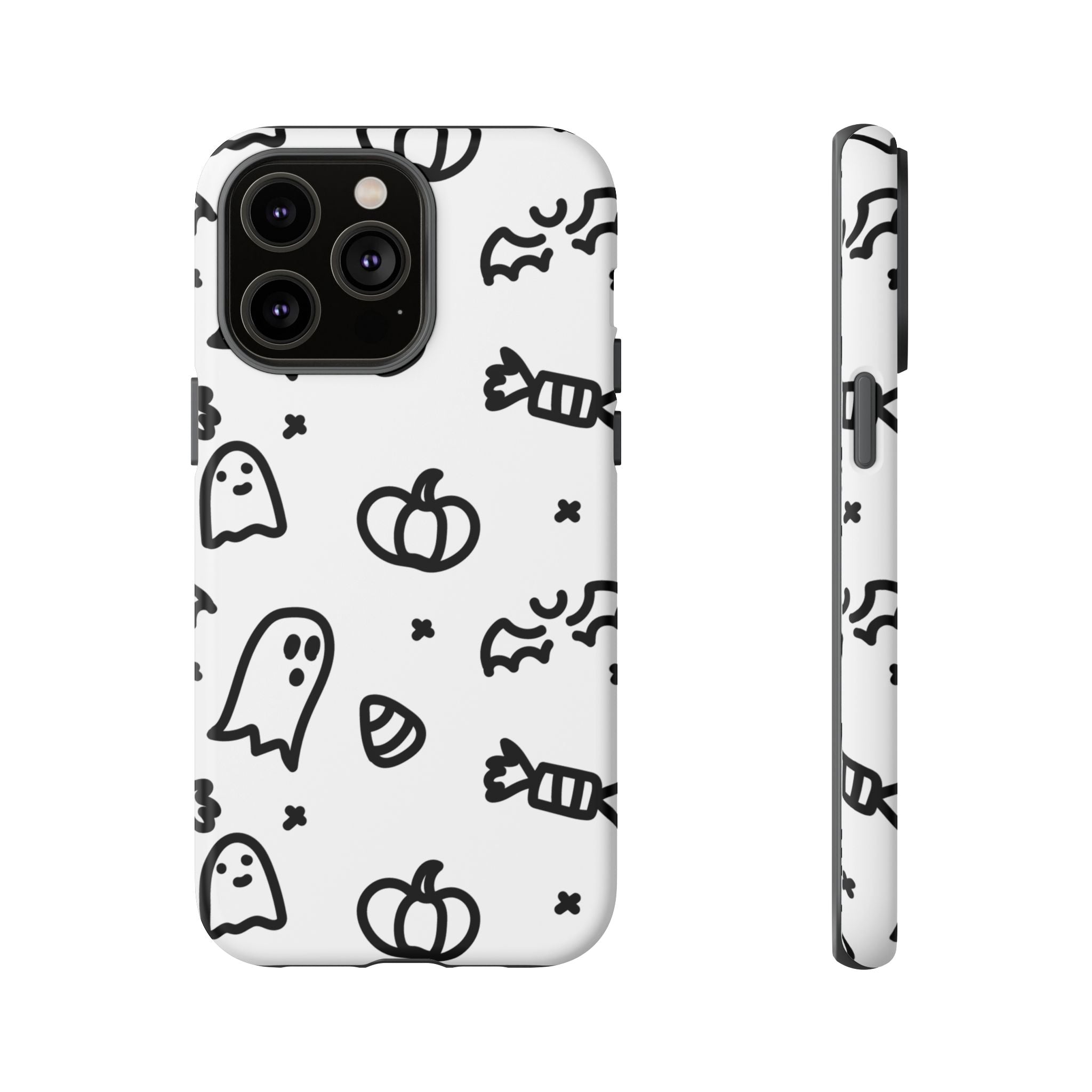 Halloween Themed Phone Case, Spooky Ghosts and Pumpkins, Fall Decor, Costume Party, Trick or Treat