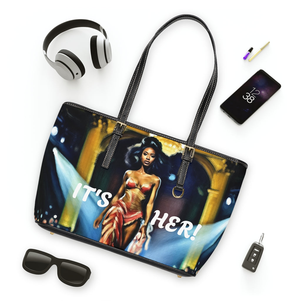 VYBZ "It's Her!/She's Here! Leather Shoulder Bag