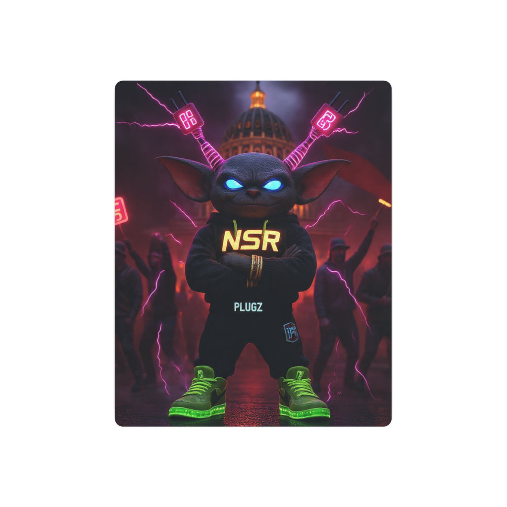 Limited Edition North Star Rebel x 612 Misfits 'Plugz' Metal Art Sign