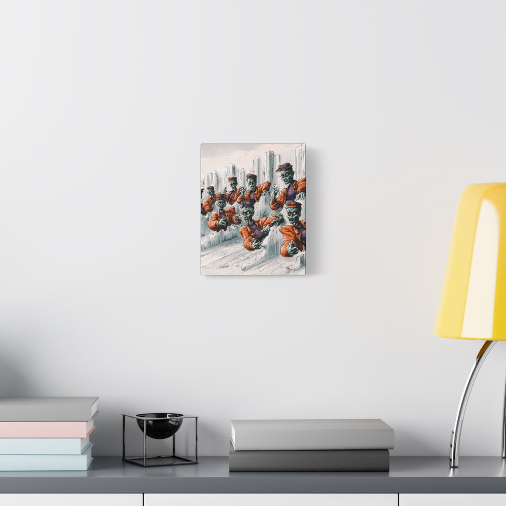 Zombie Chorus Matte Canvas Wall Art