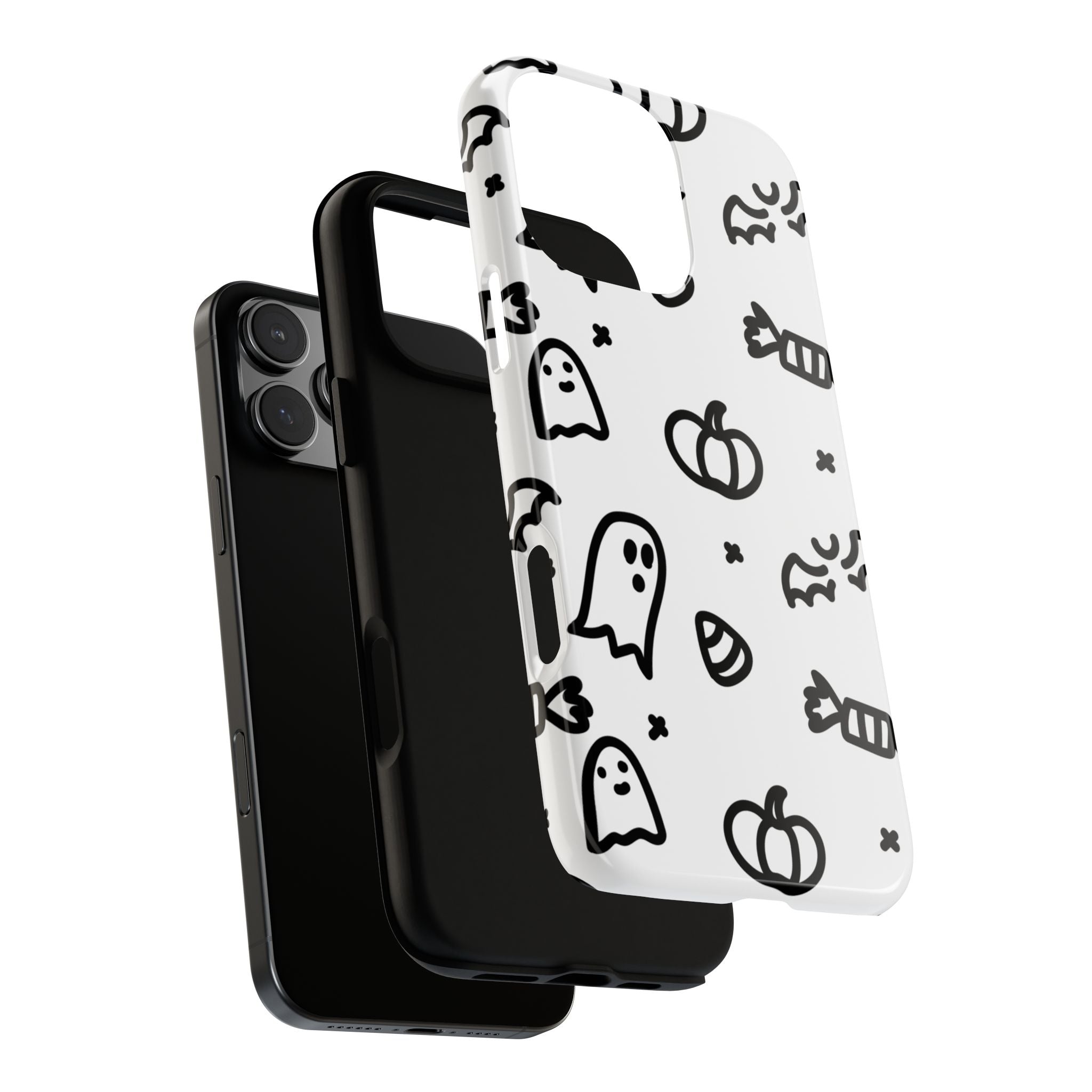 Halloween Themed Phone Case, Spooky Ghosts and Pumpkins, Fall Decor, Costume Party, Trick or Treat