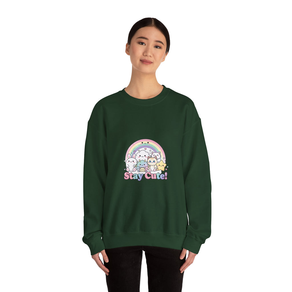 Candy Kawaii Rainbow Crewneck Sweatshirt | pastel kawaii aesthetic