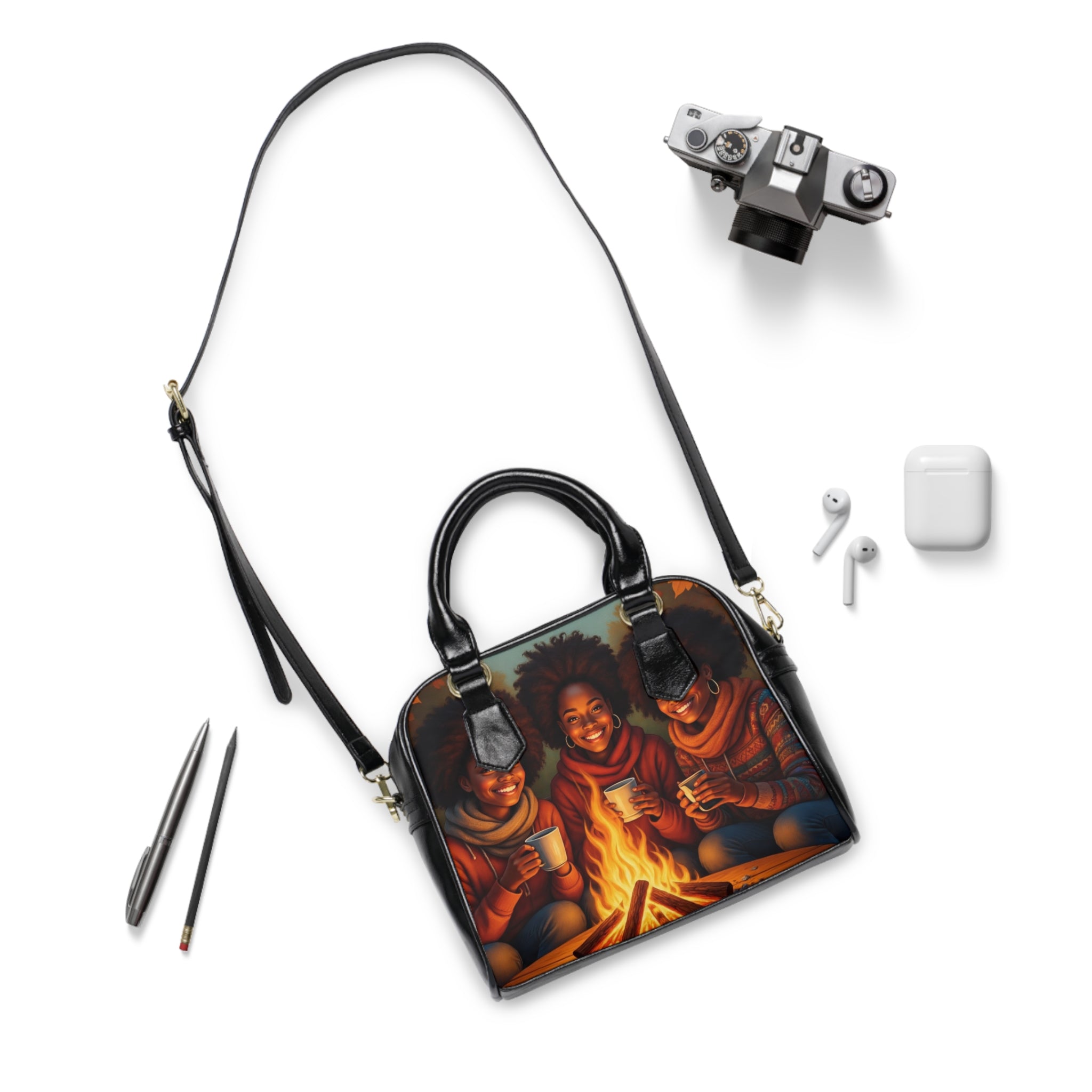 VYBZ Shoulder Handbag - Sistah Circles Bonfire Exclusive Design