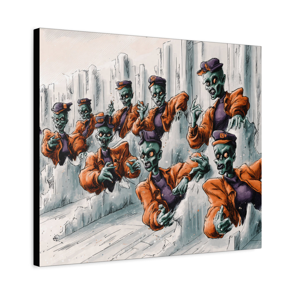 Zombie Chorus Matte Canvas Wall Art