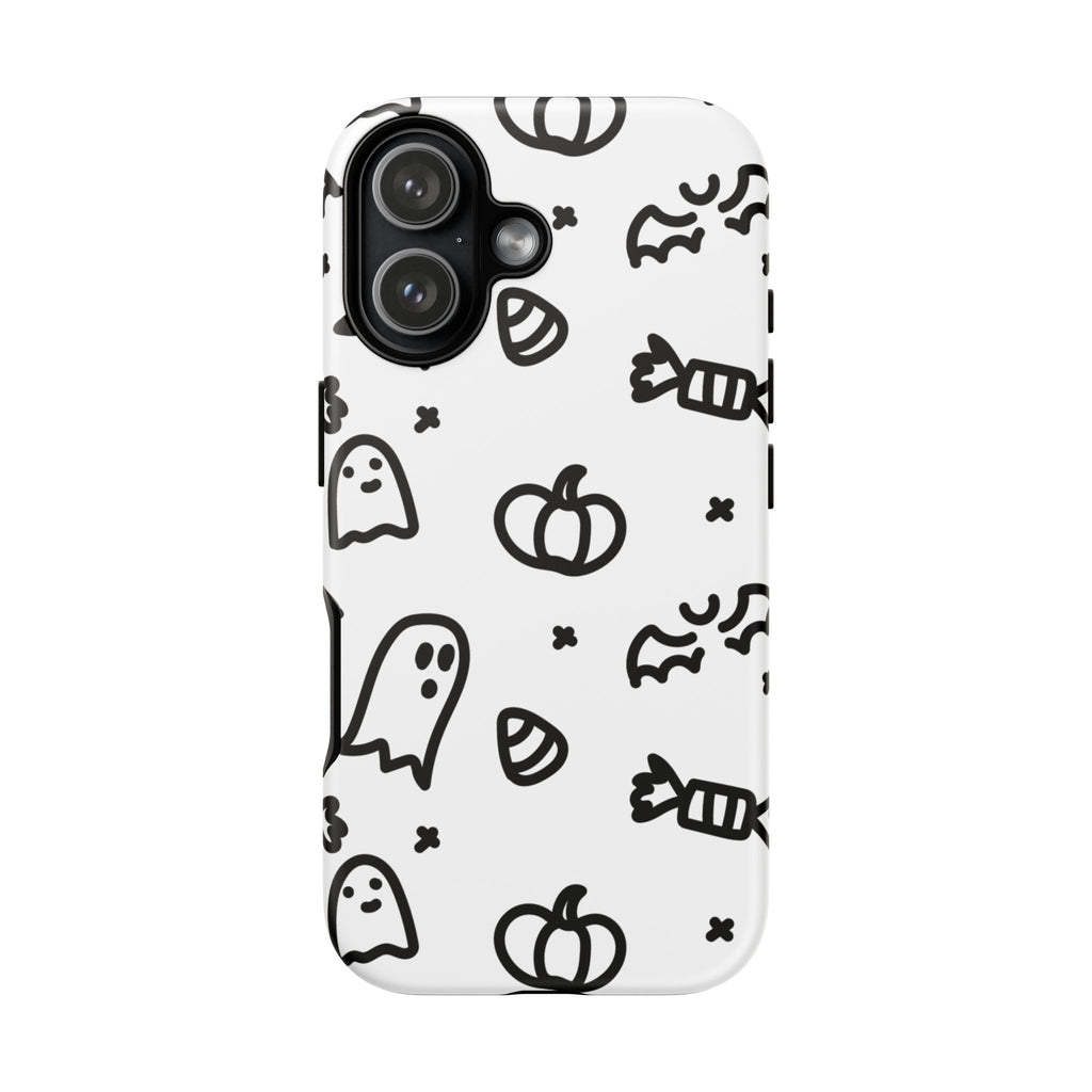 Halloween Themed Phone Case, Spooky Ghosts and Pumpkins, Fall Decor, Costume Party, Trick or Treat