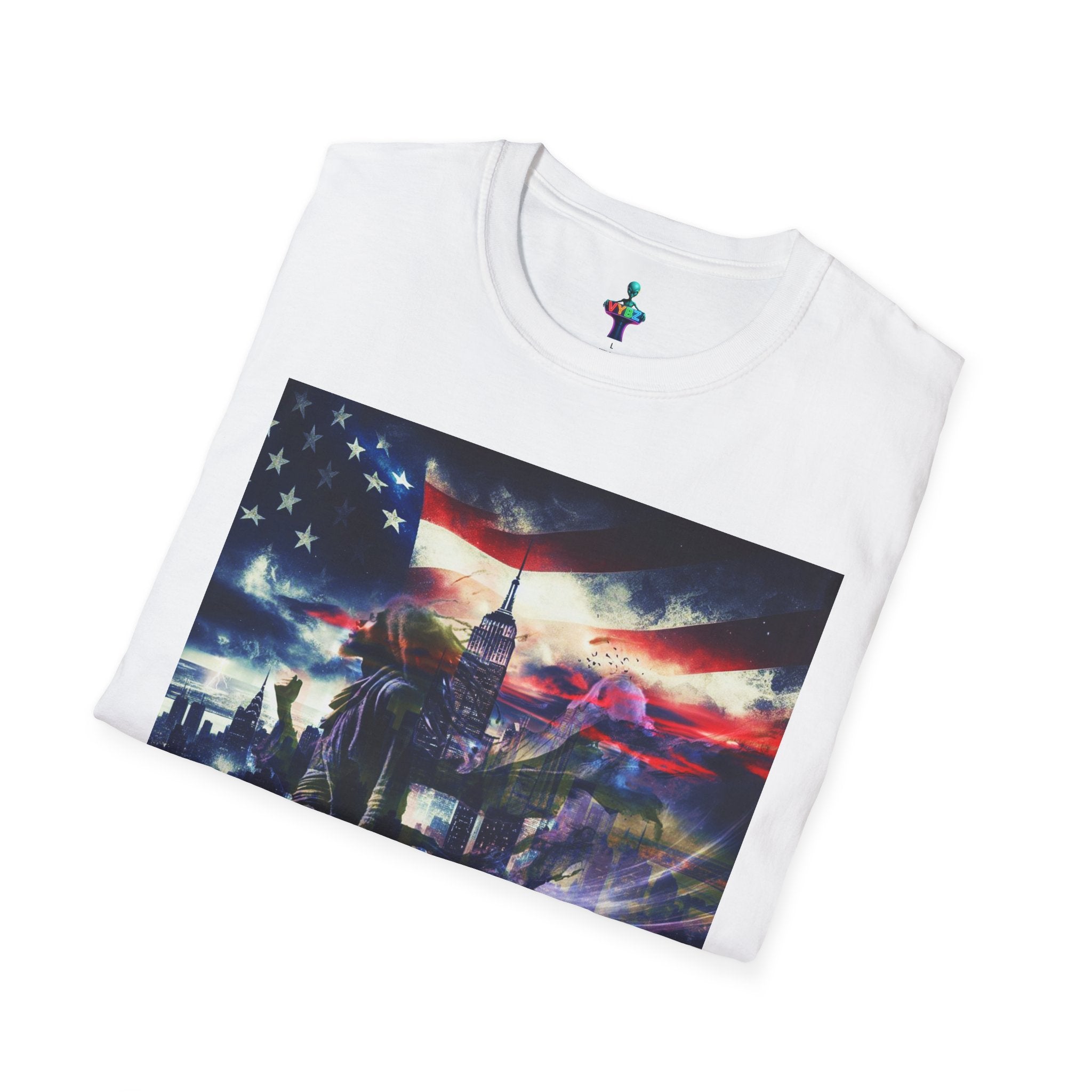 VYBZ Freedom-Themed Graphic Tee