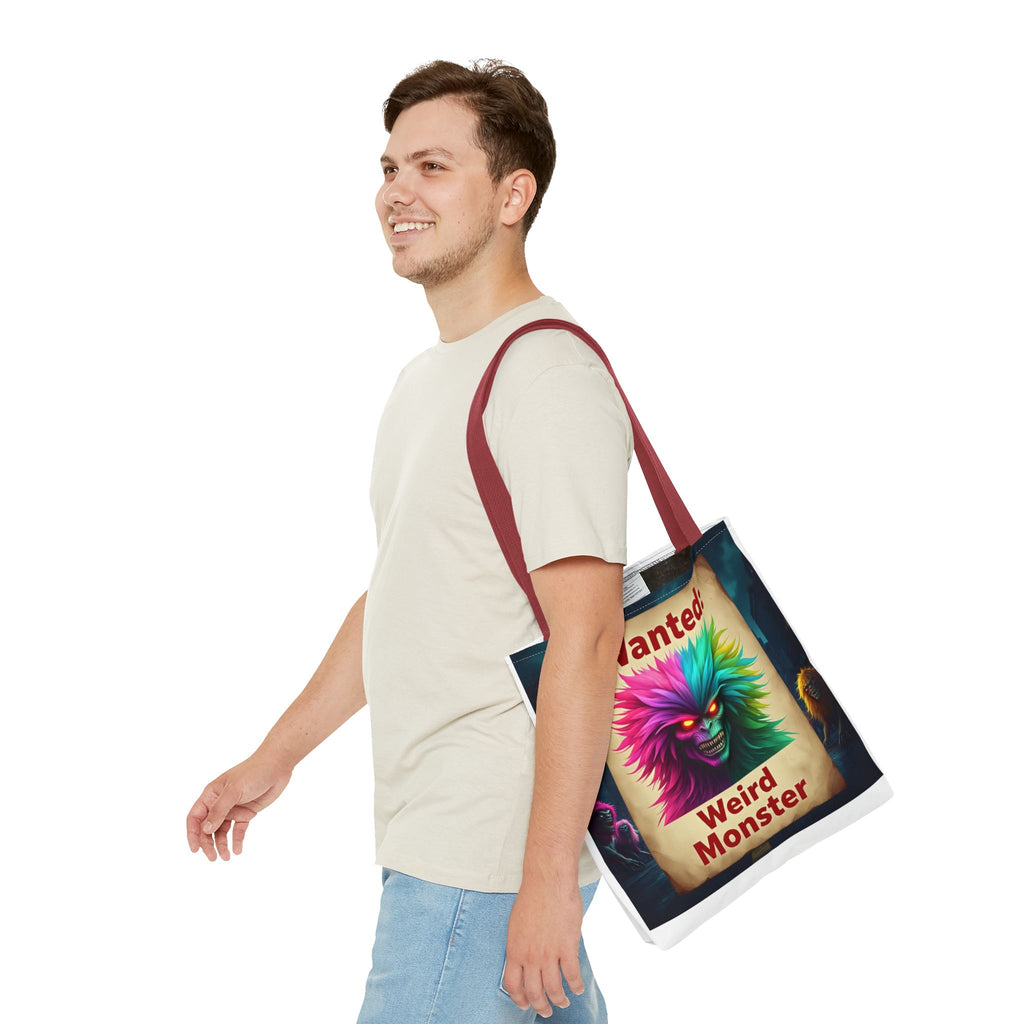 VYBZ Wanted Monster Print Tote Bag