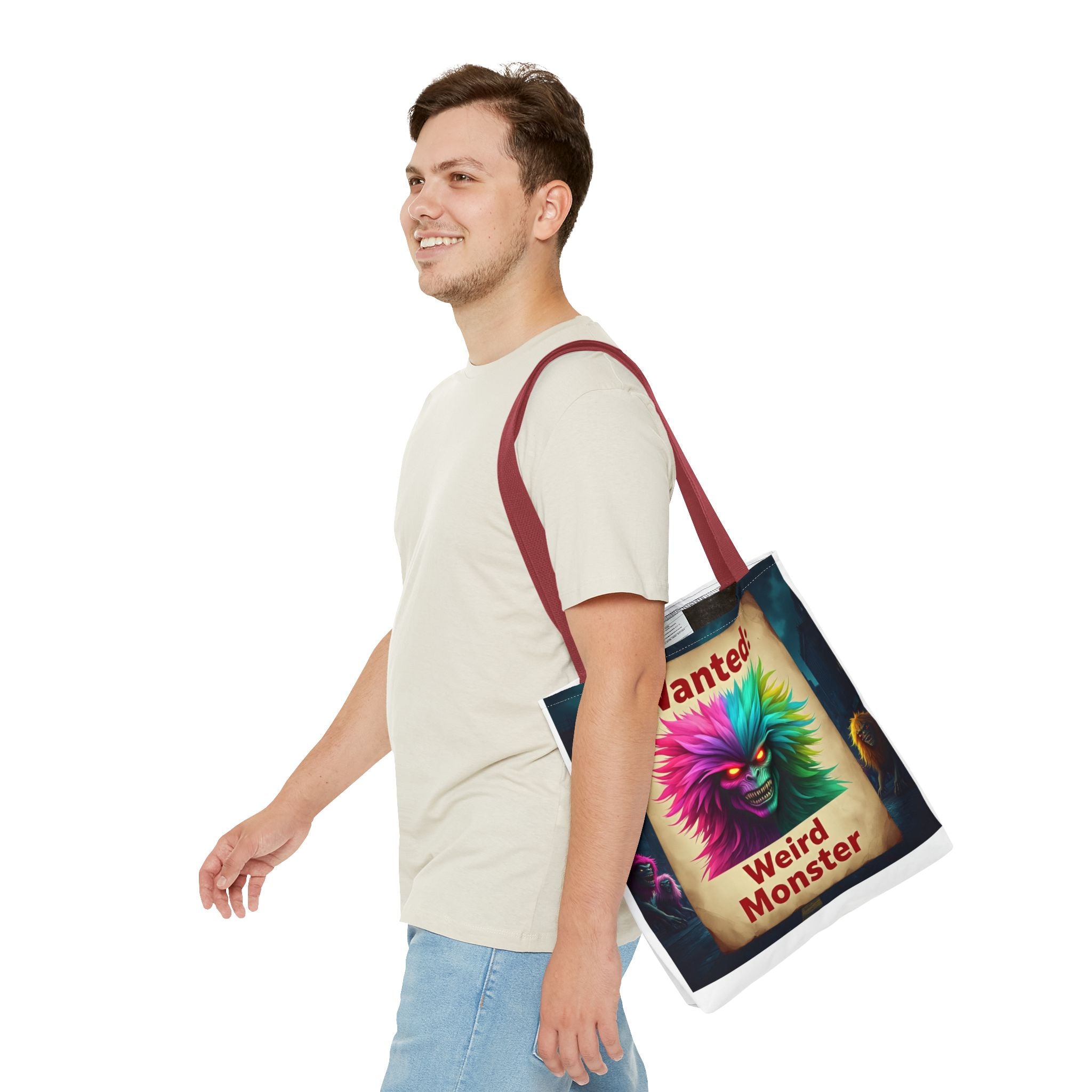 VYBZ Wanted Monster Print Tote Bag
