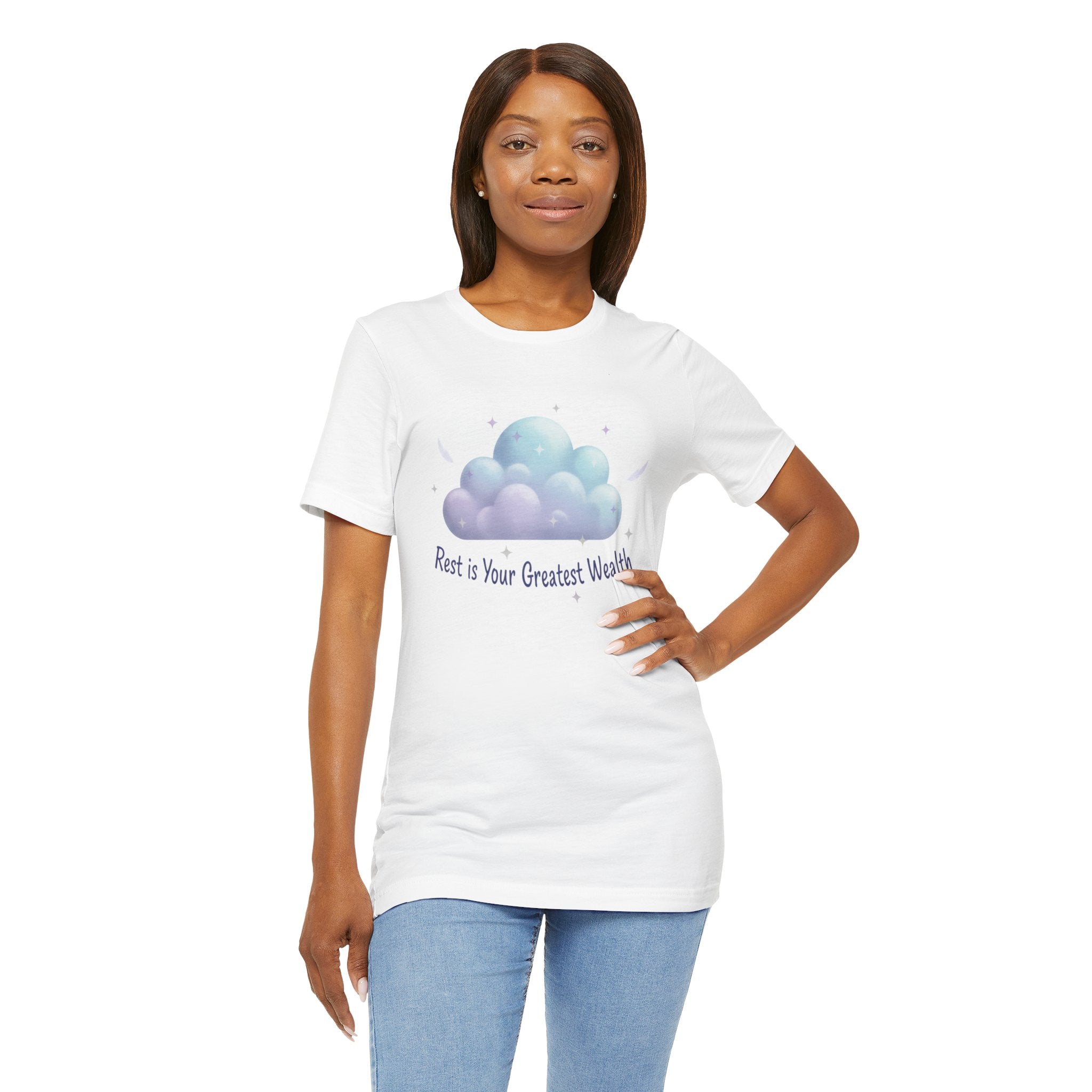 Rest Is Your Greatest Wealth Tee | Sleepmaxxing, restful self care