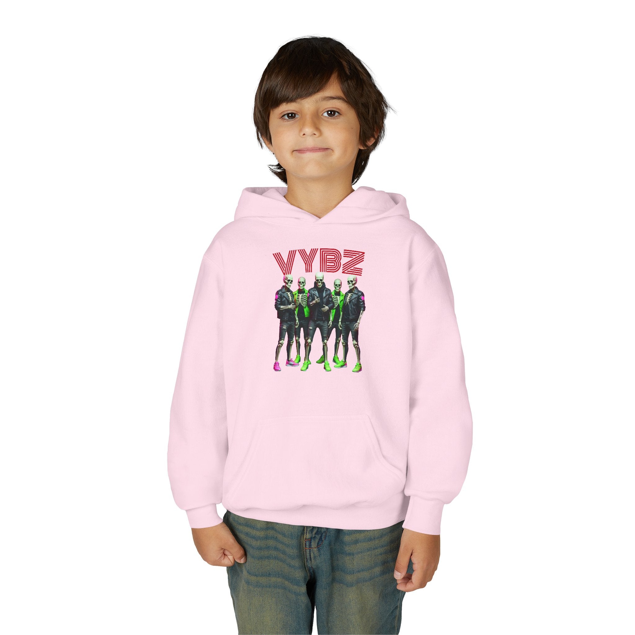 VYBZ Youth Hoodie - Stylish Heavy Blend Sweatshirt for Teens, Graphic Hooded Sweatshirt, Casual Streetwear, Birthday Gift