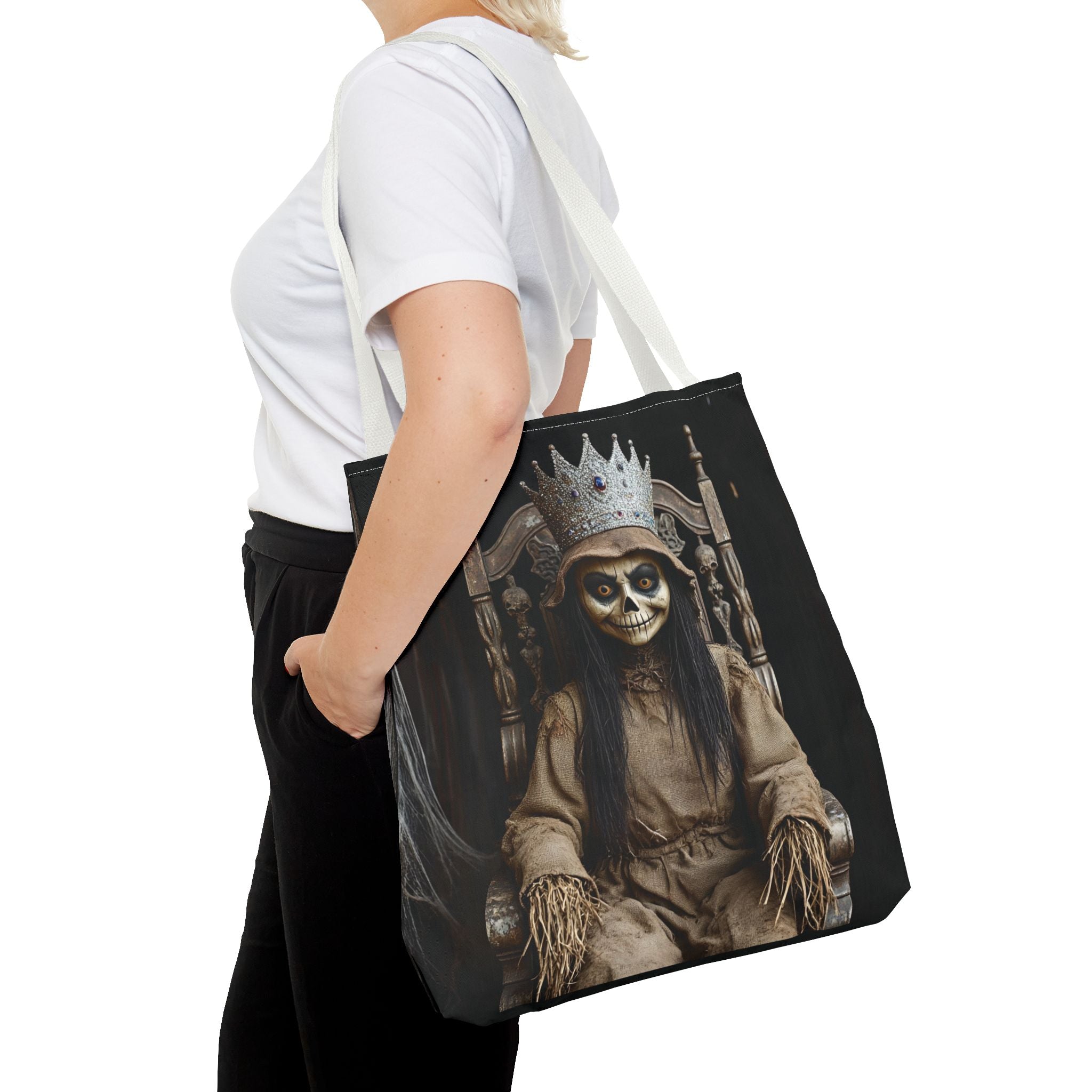 VYBZ Tote Bag - Spooky Skeleton Queen Halloween Design