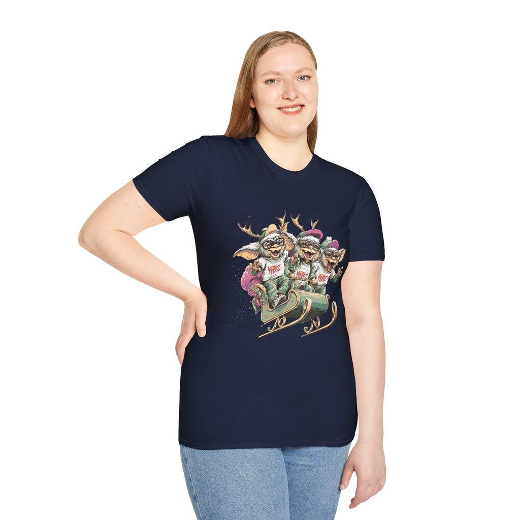Christmas Gremlin Trio Sleigh T-Shirt
