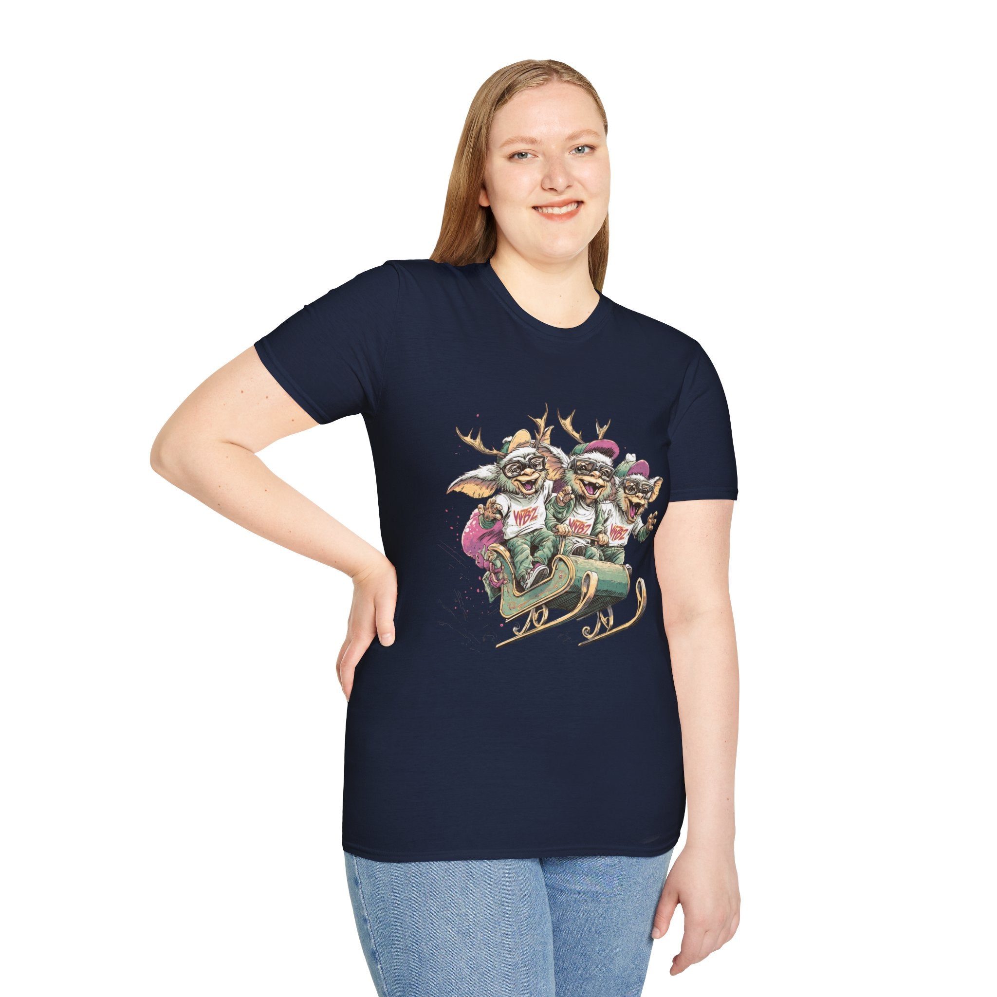 Christmas Gremlin Trio Sleigh T-Shirt