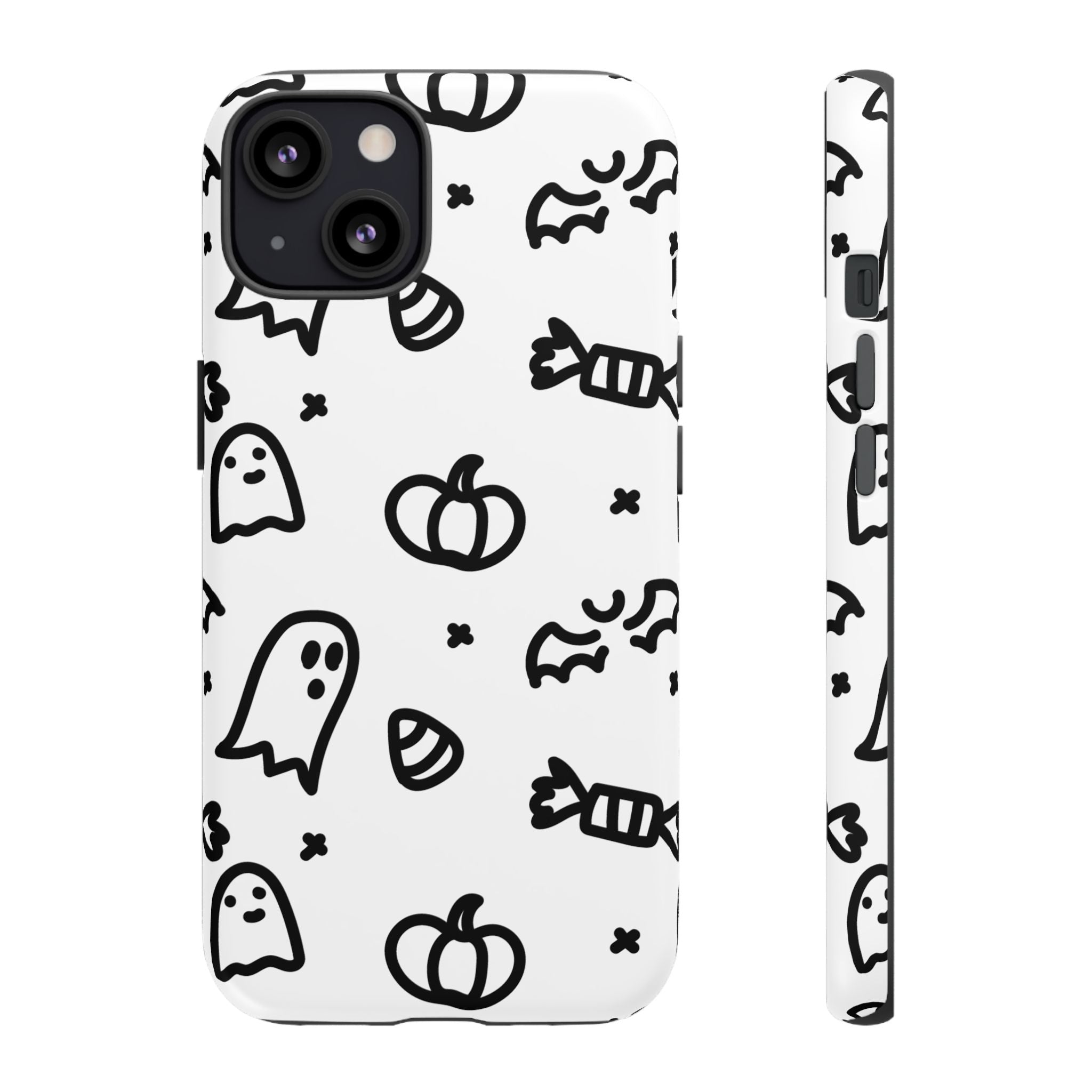 Halloween Themed Phone Case, Spooky Ghosts and Pumpkins, Fall Decor, Costume Party, Trick or Treat